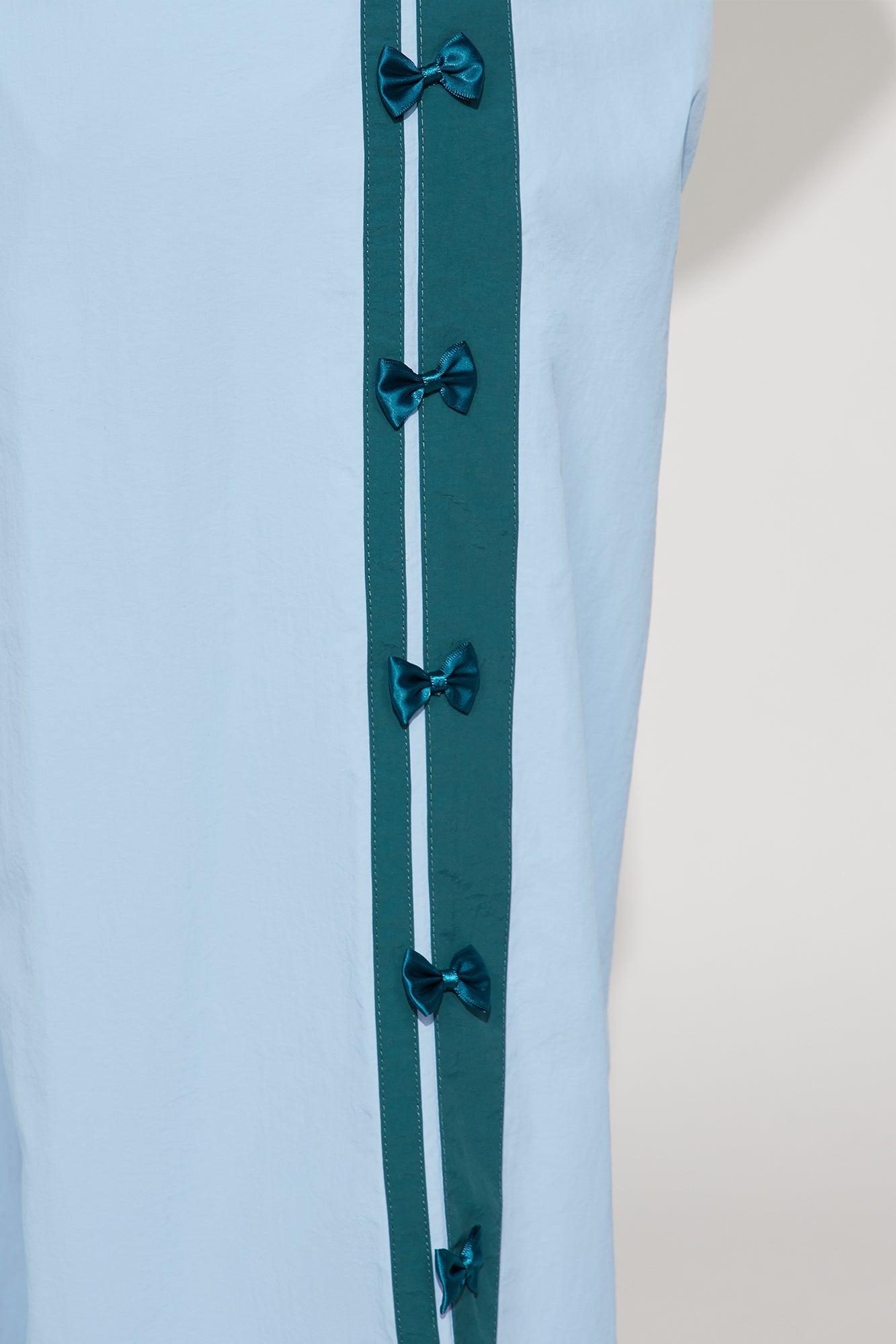 If You Behave Windbreaker Track Pant - Light Blue Product Image