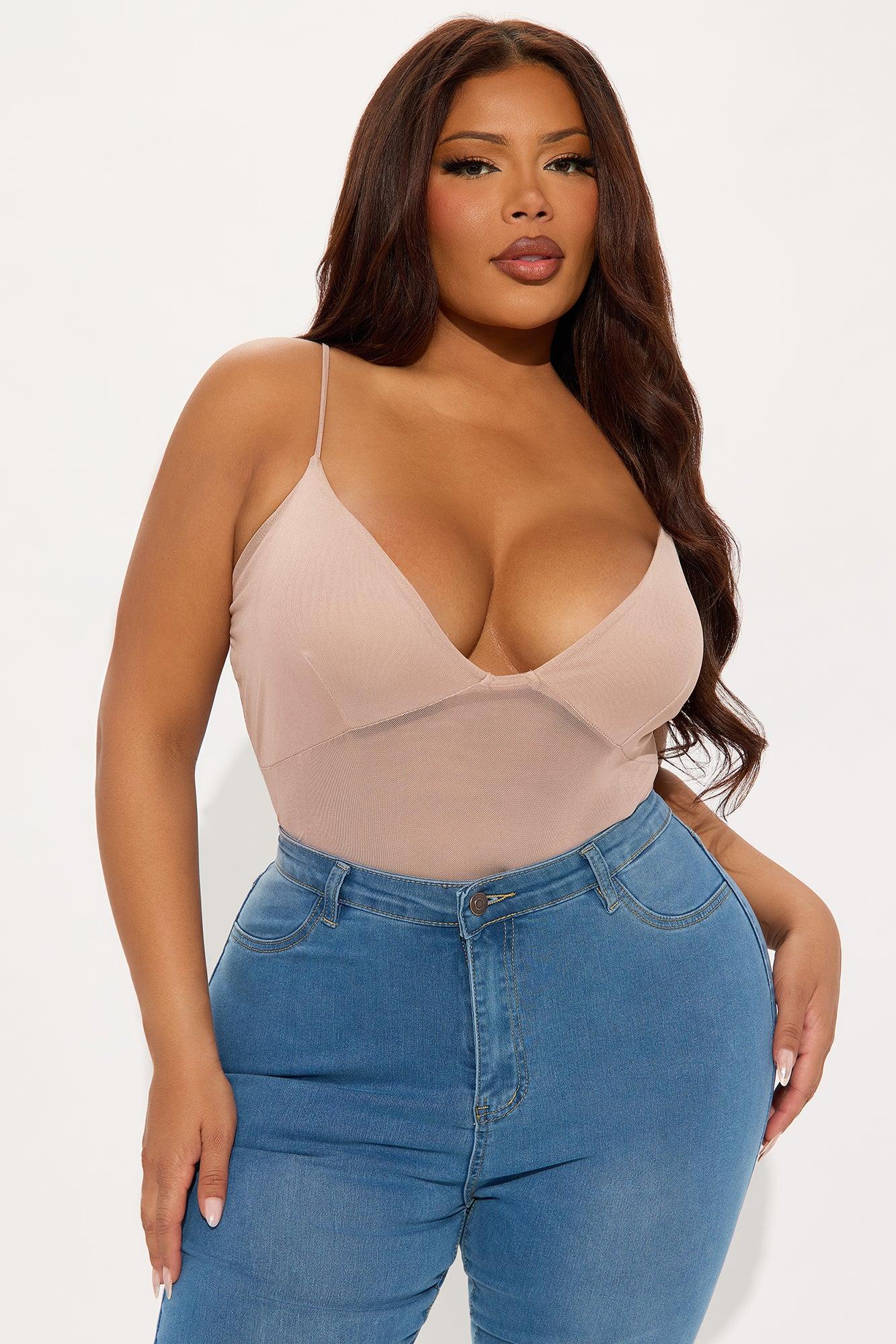Step Out Mesh Bodysuit - Mocha Product Image