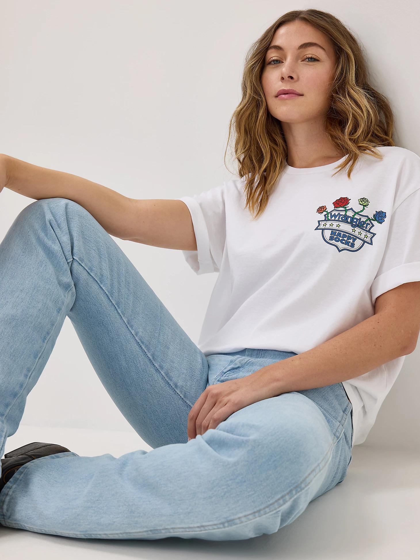 Wrangler® x Happy Socks Rose Crest T-Shirt | Men's T-Shirts & Henleys | Wrangler® Product Image