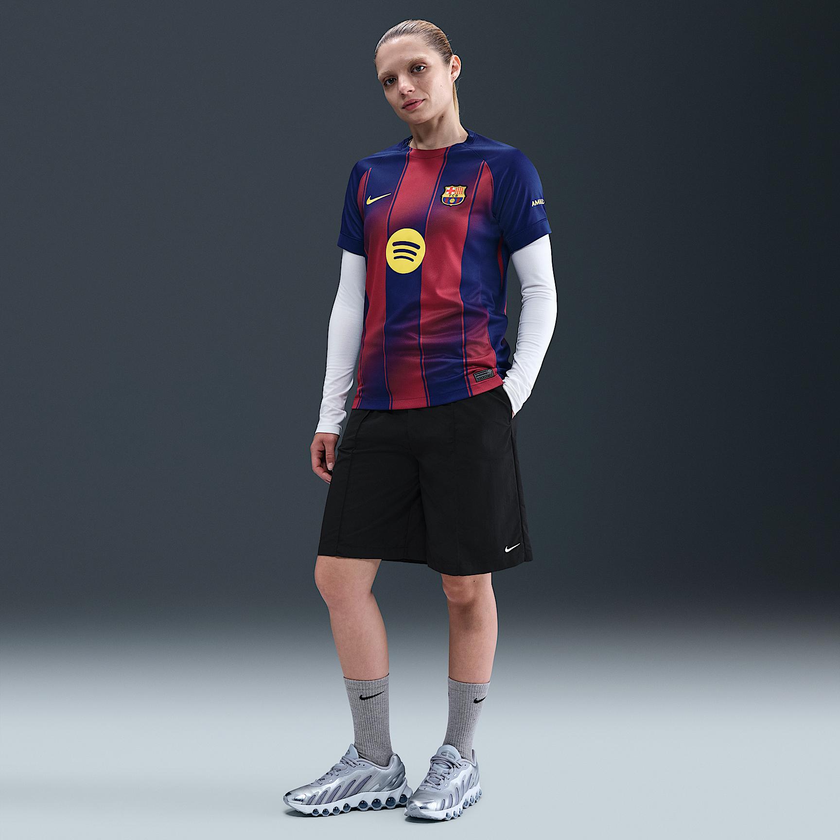 FC Barcelona 2025/26 Stadium Home Nike Women's Dri-FIT Soccer Replica Jersey Product Image