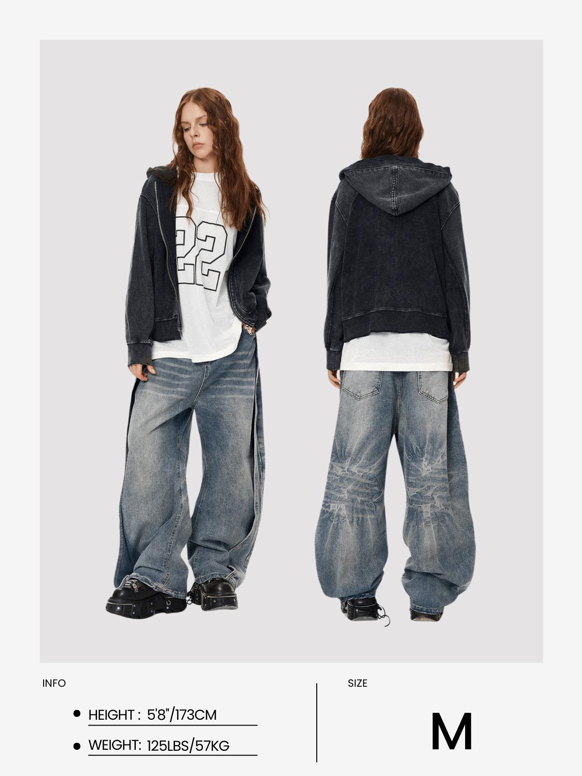 Aelfric Eden Baggy Patchwork Jeans Product Image