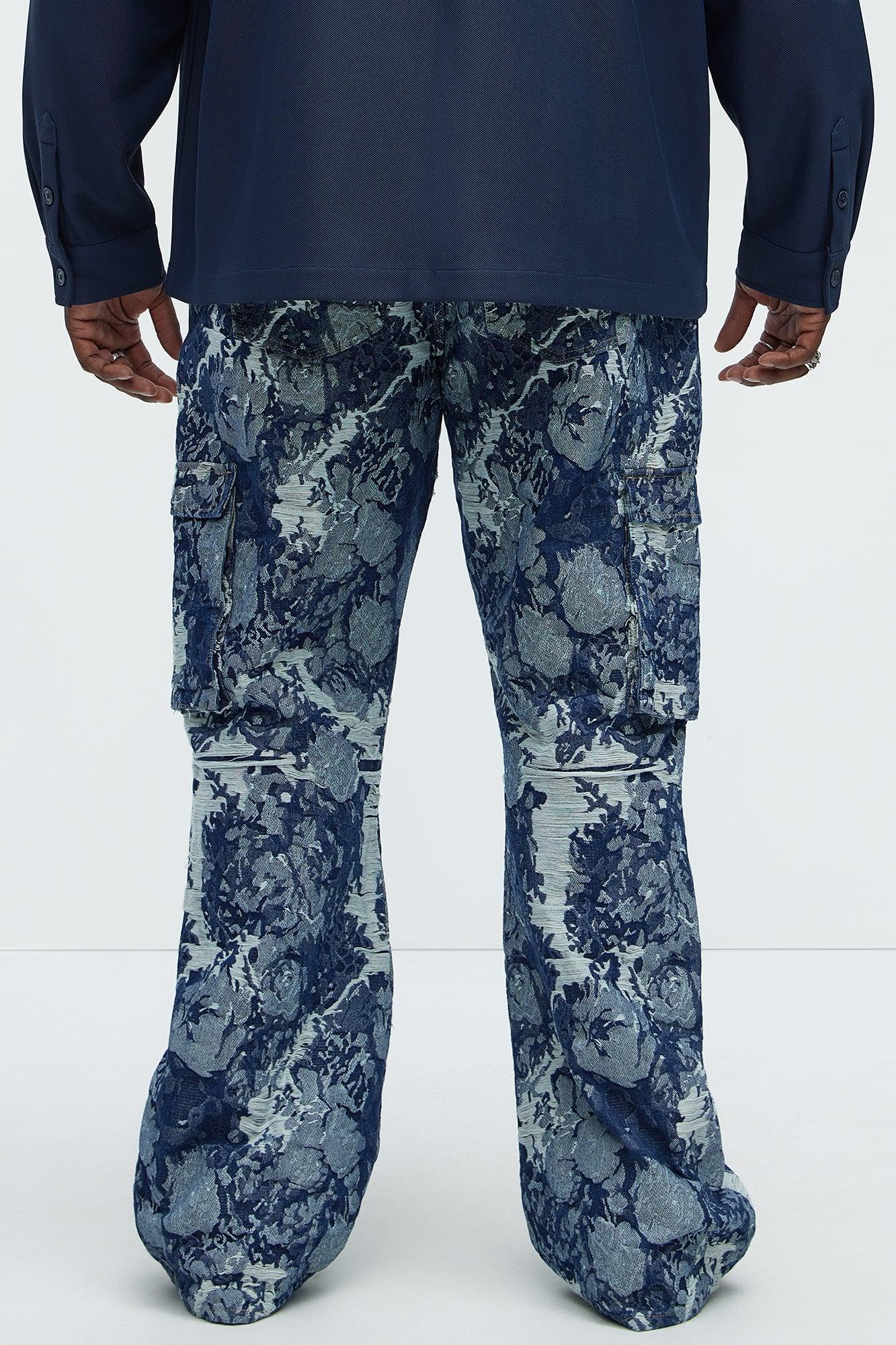 Inspired Stacked Skinny Flare Jeans - Dark Wash Product Image