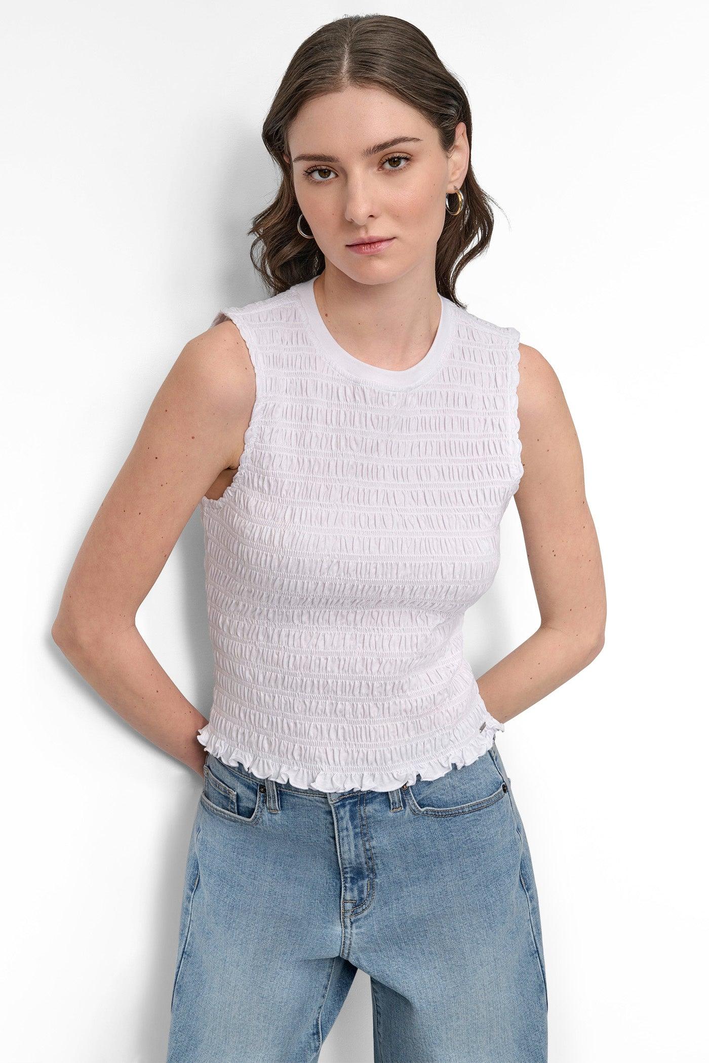 SMOCKED TEE Product Image