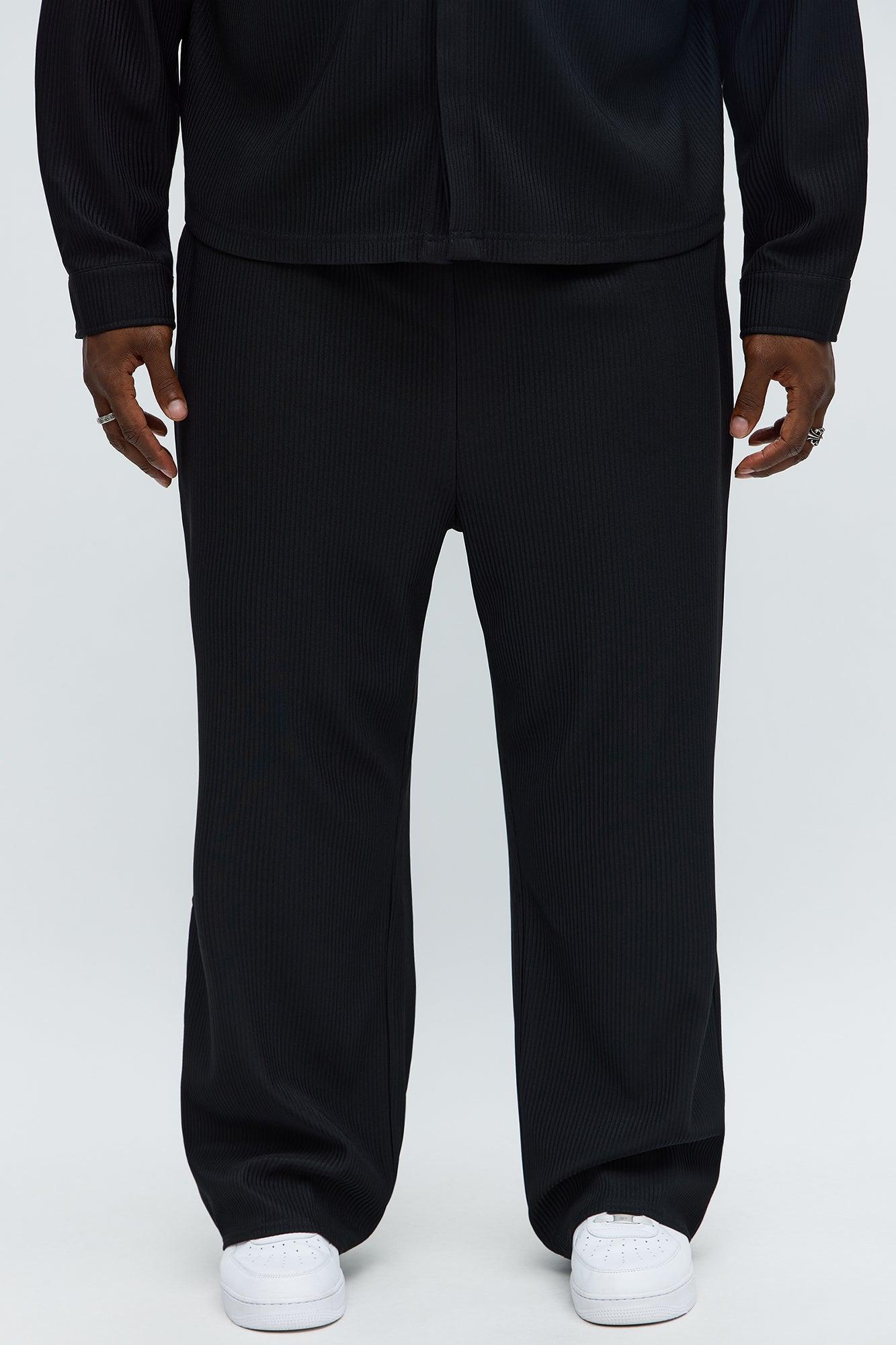 Show Up Baggy Elastic Waist Pant - Black Male Product Image