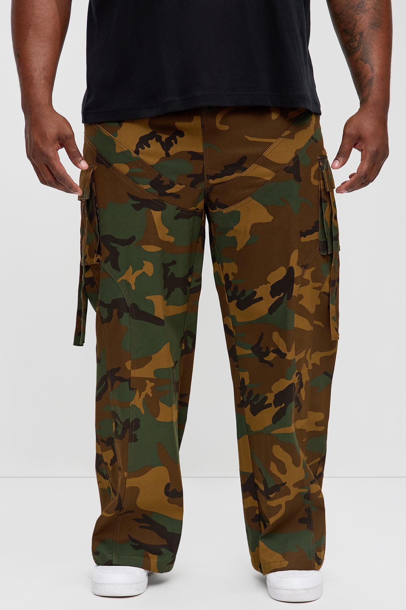 Relaxed Straight No More Waiting Cargo Pants - Camouflage Product Image