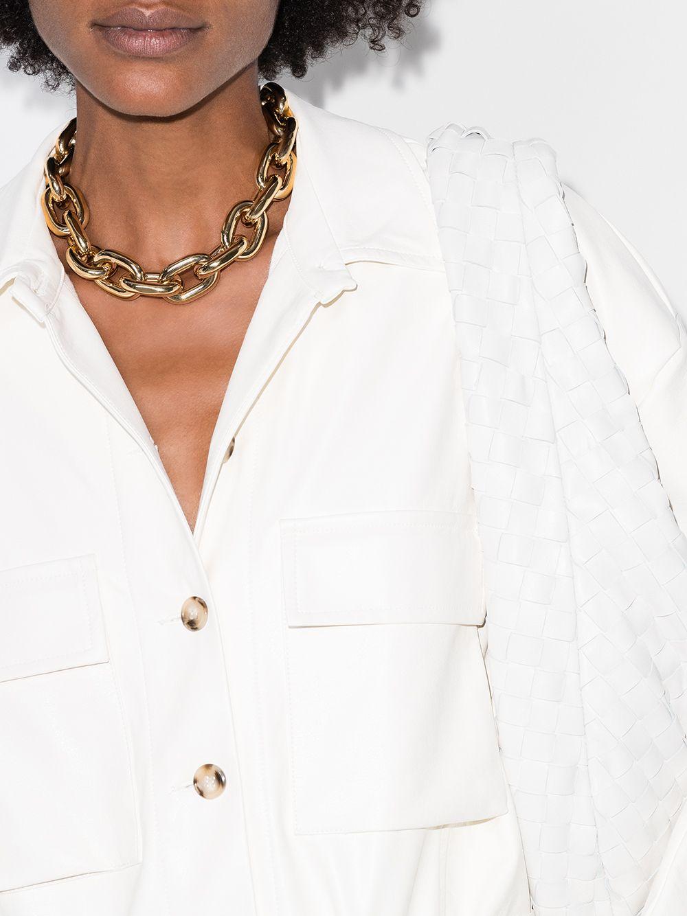 chunky chain-link necklace Product Image