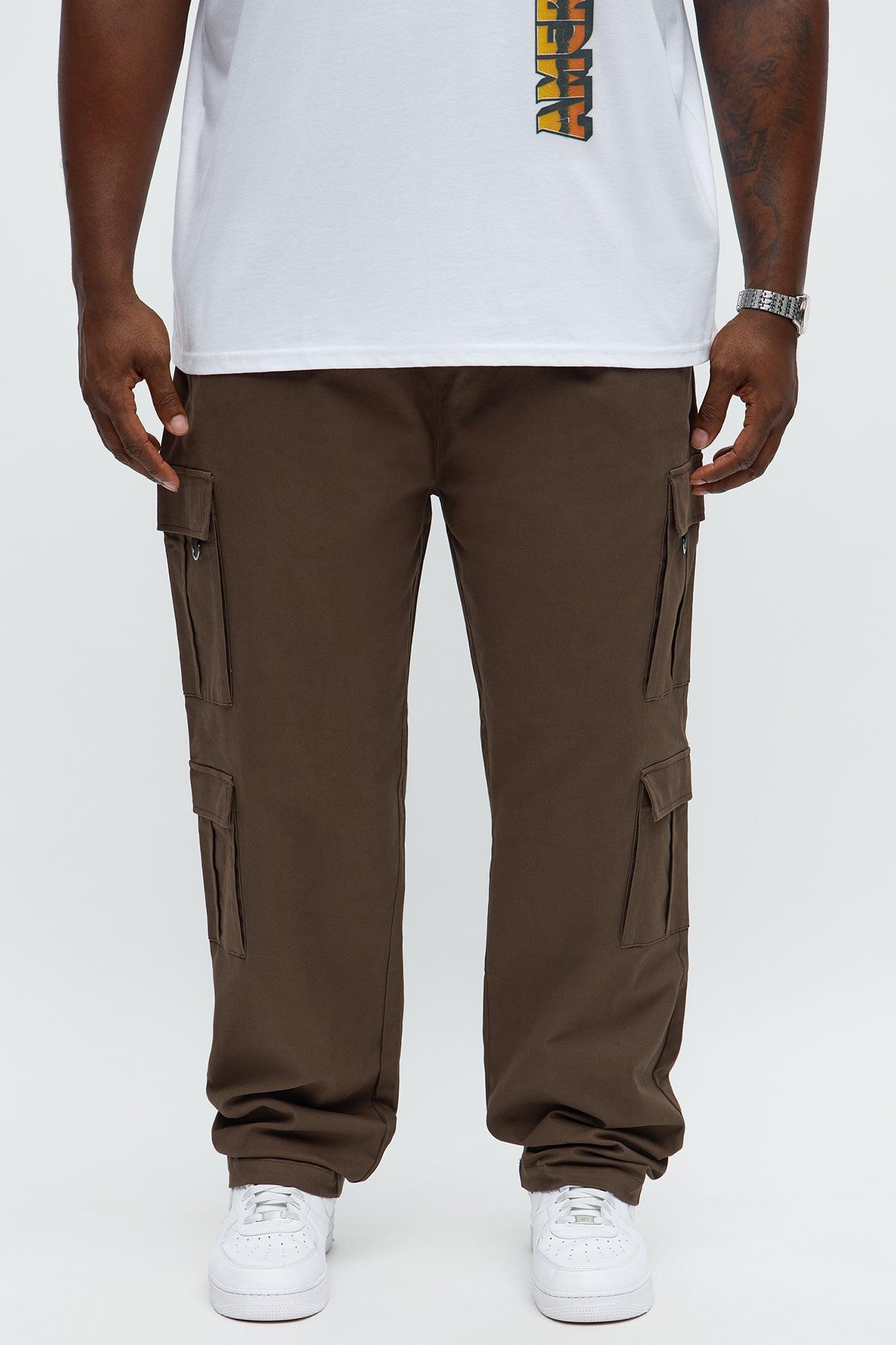 Slim Double It Cargo Pants - Brown Male Product Image