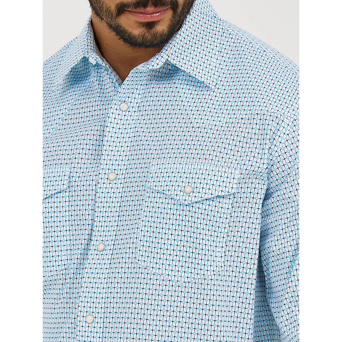 Men's 20X® Competition Advanced Comfort Long Sleeve Two Pocket Western Snap Shirt Fence Product Image