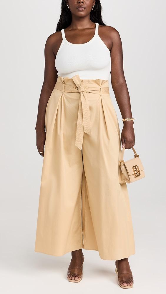 L'AGENCE Lowen Paperbag Crop Pants | Shopbop Product Image