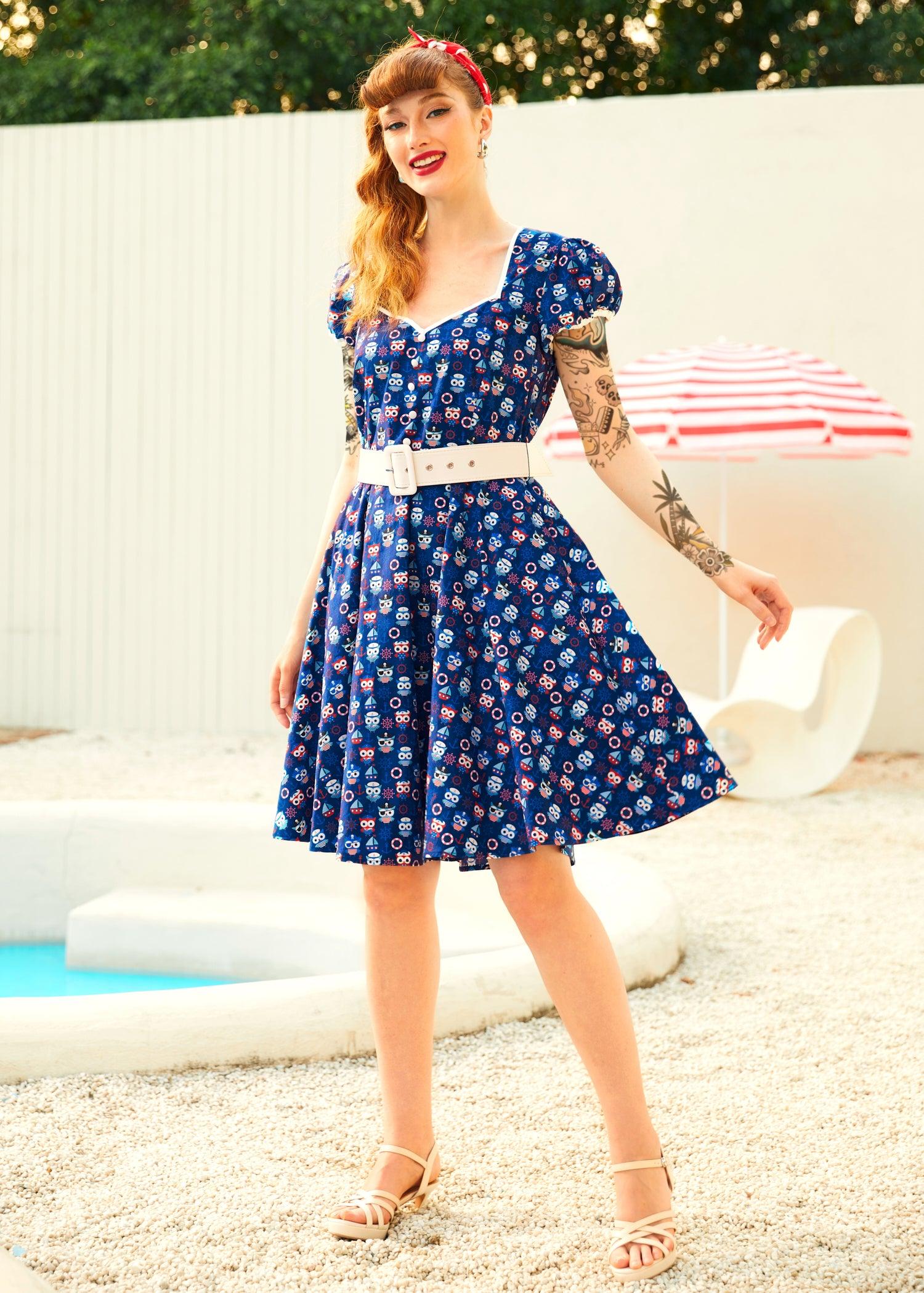 Drive In Delight Fit & Flare Dress Product Image