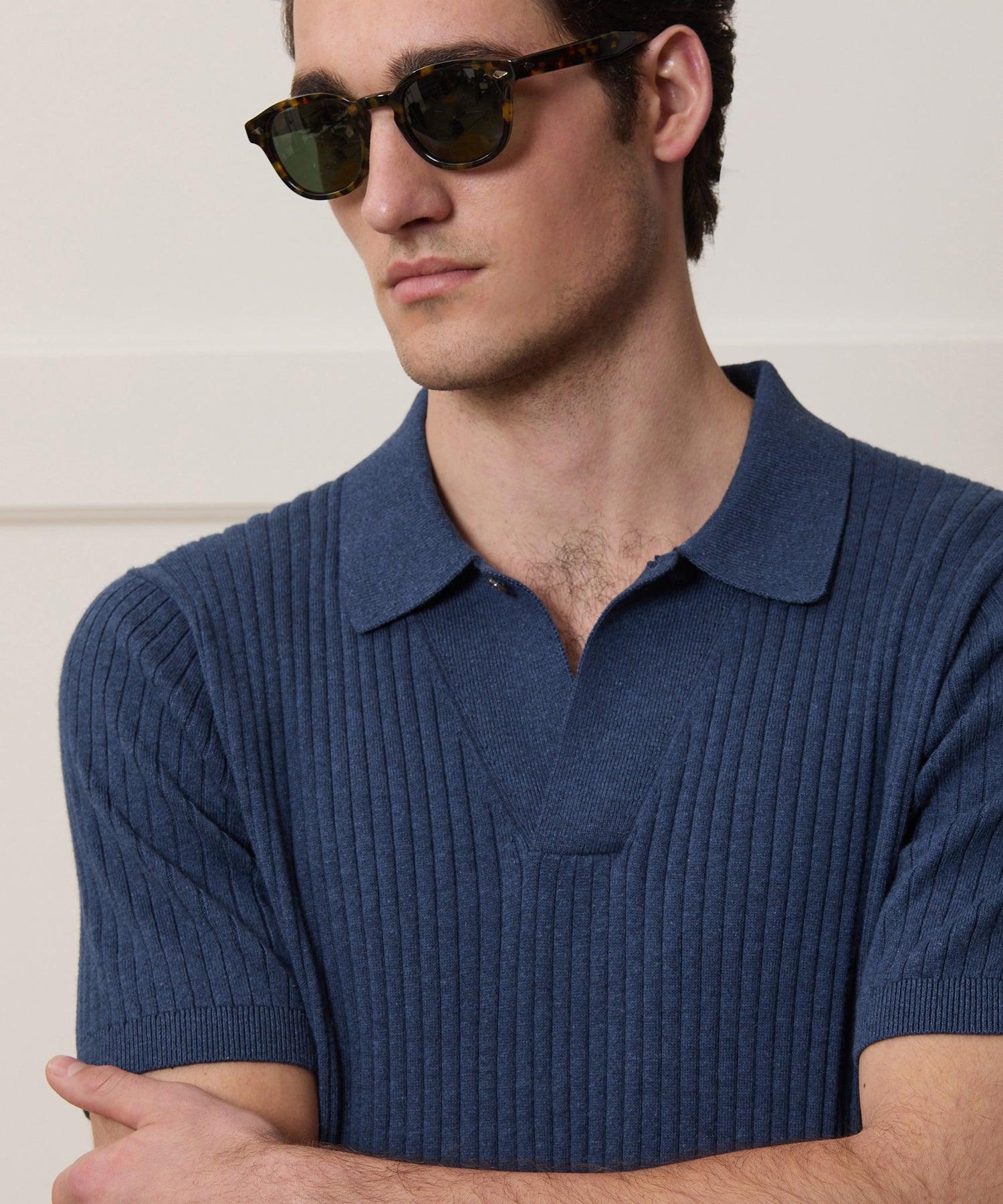 Cotton-Cashmere Sweater Polo Product Image