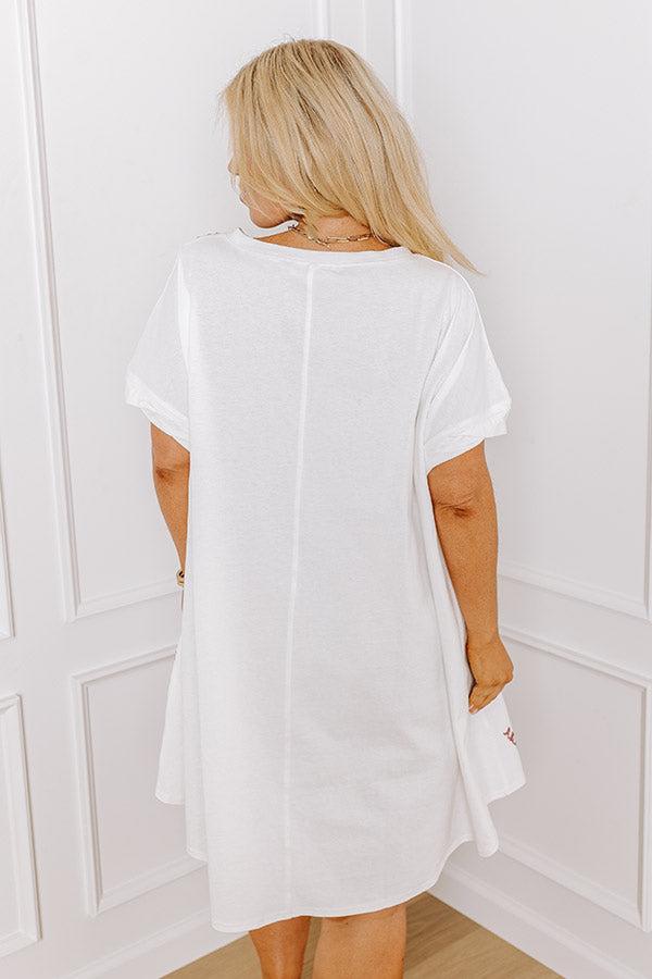 School Spirit Sequin Embroidered Mini Dress in Alabama Curves Product Image