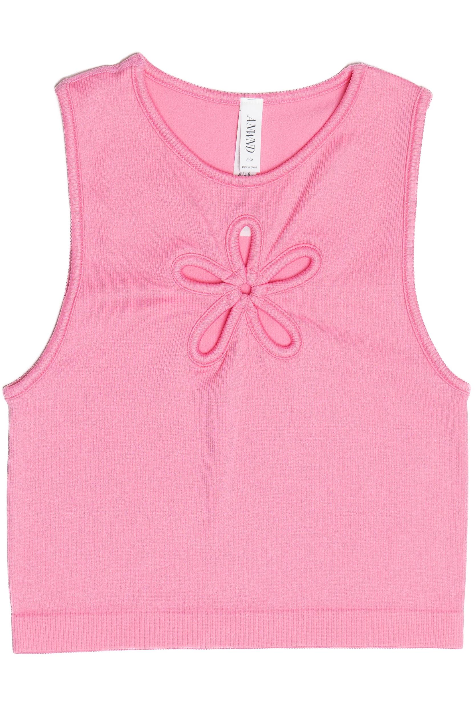 Flower Cut Out Seamless Tank Top Product Image