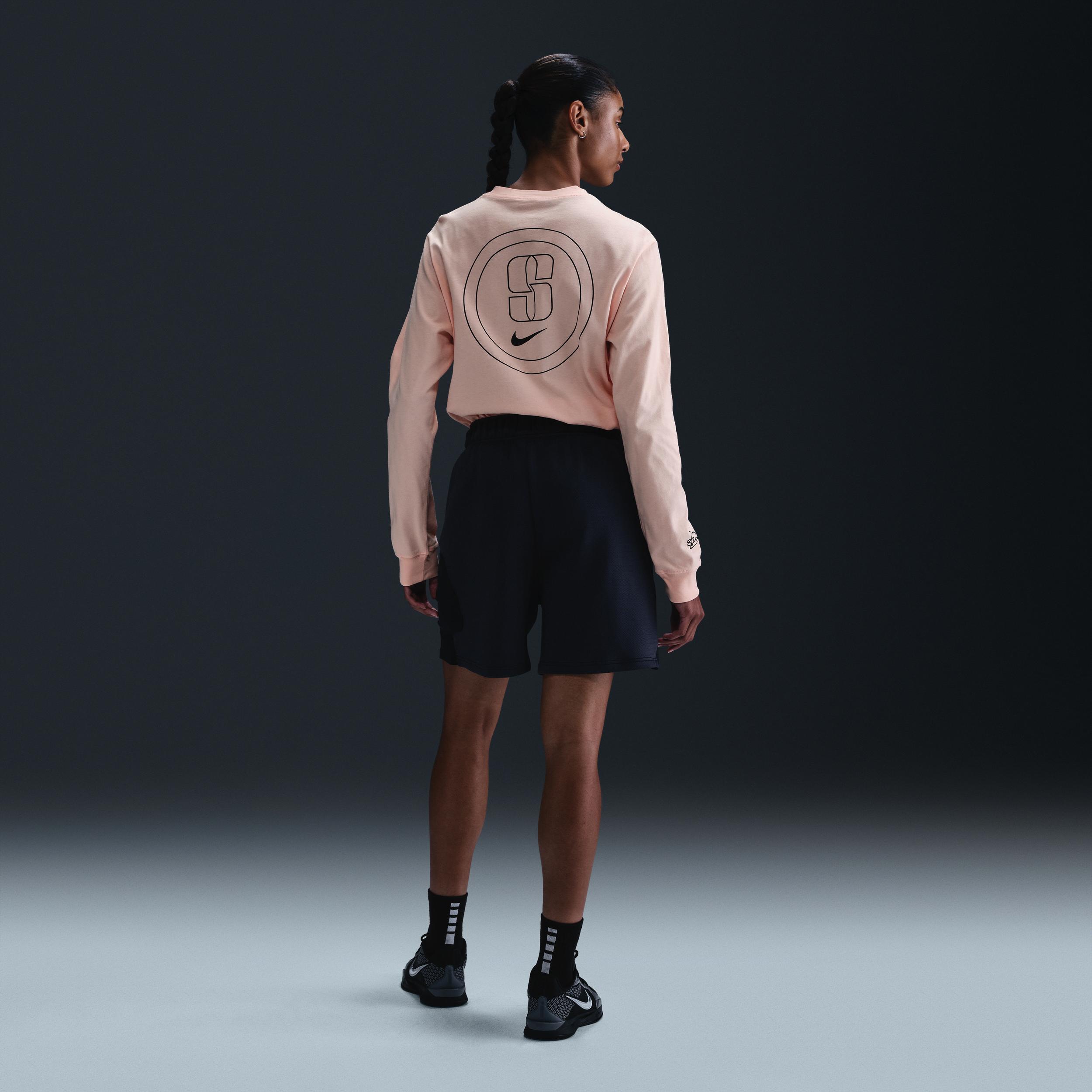 Nike Womens Sabrina Long-Sleeve Basketball T-Shirt | FZ8781-645 Product Image