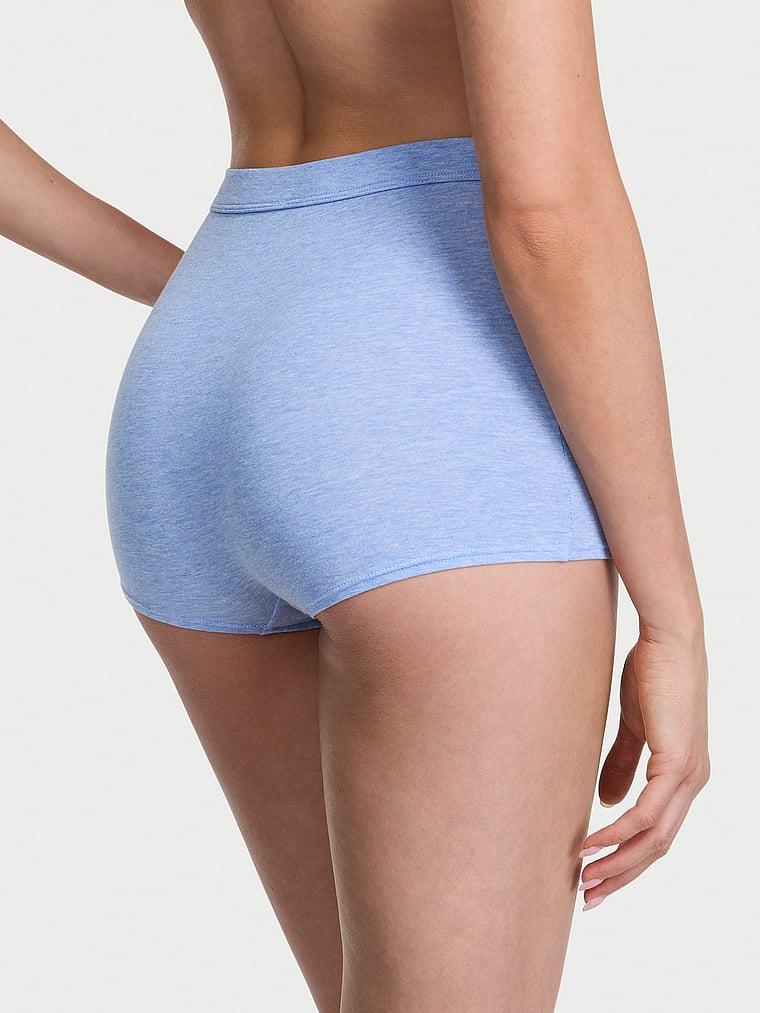 Logo Cotton High-Waist Boyshort Panty Product Image