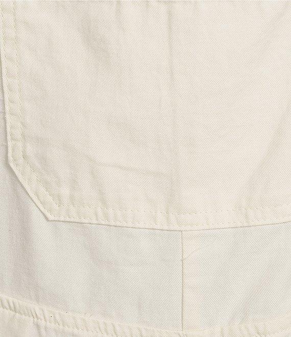 C&V Chelsea & Violet Square Neck Sleeveless Washed Twill Shortall Product Image