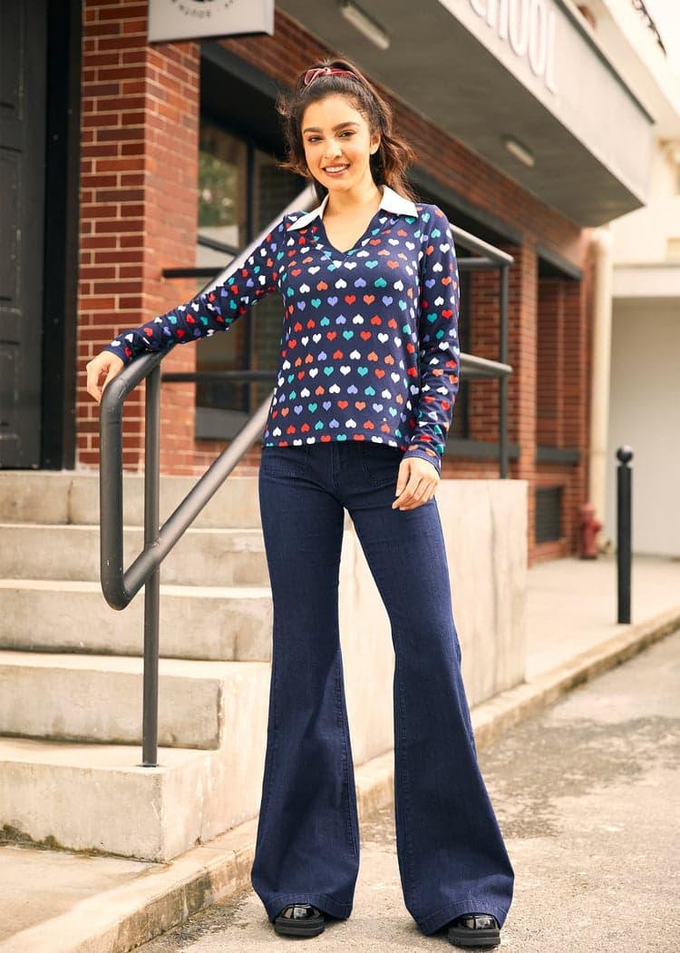 Timeless Falling Leaves Top Product Image