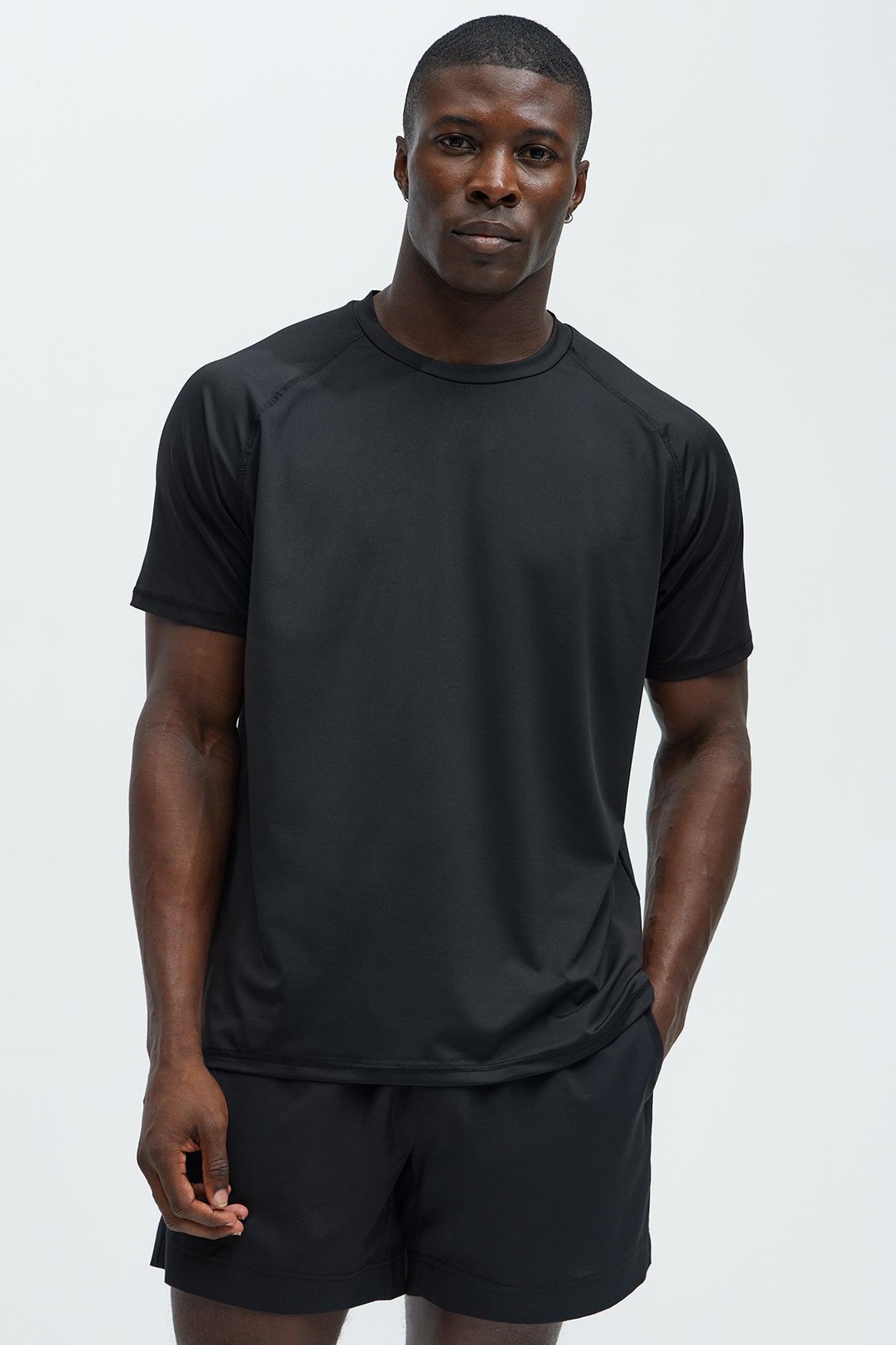 Vital Active Raglan Tee - Black Product Image