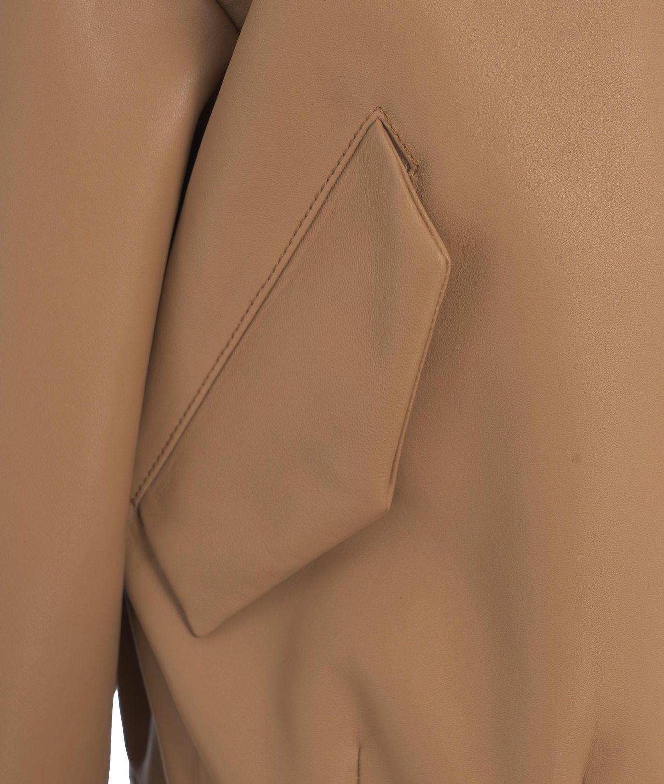 Leather bomber jacket Product Image