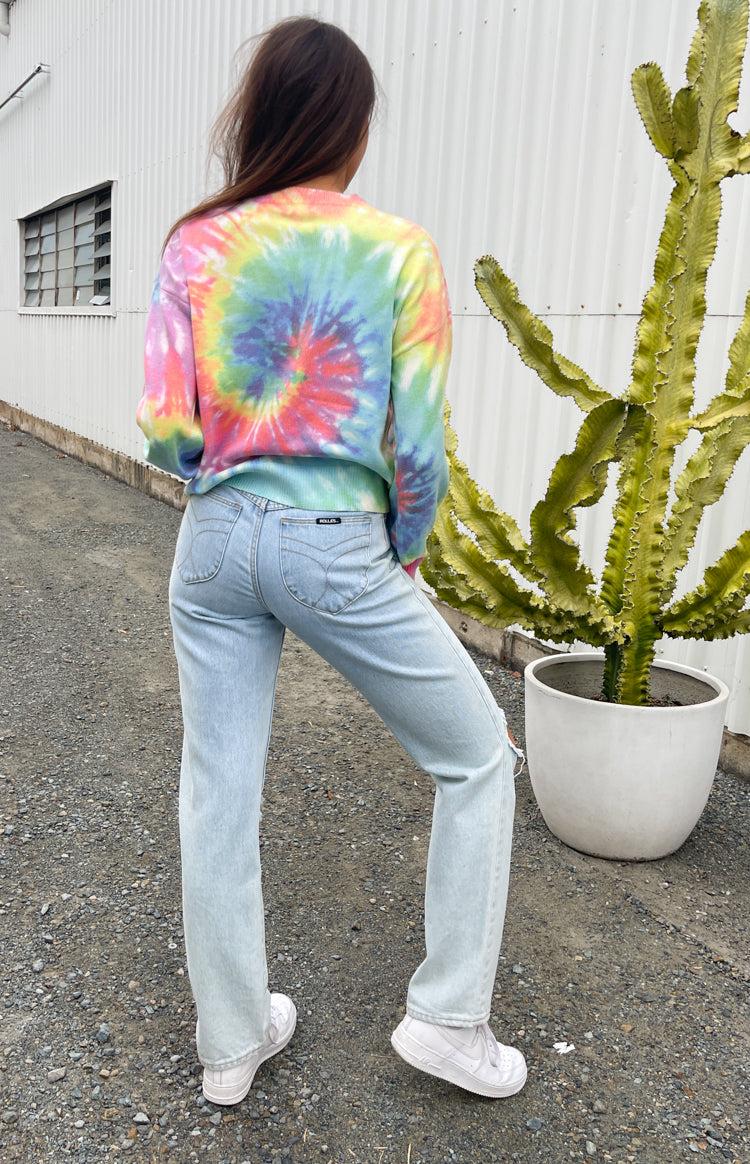 Love You Different Tie Dye Sweater Rainbow Product Image