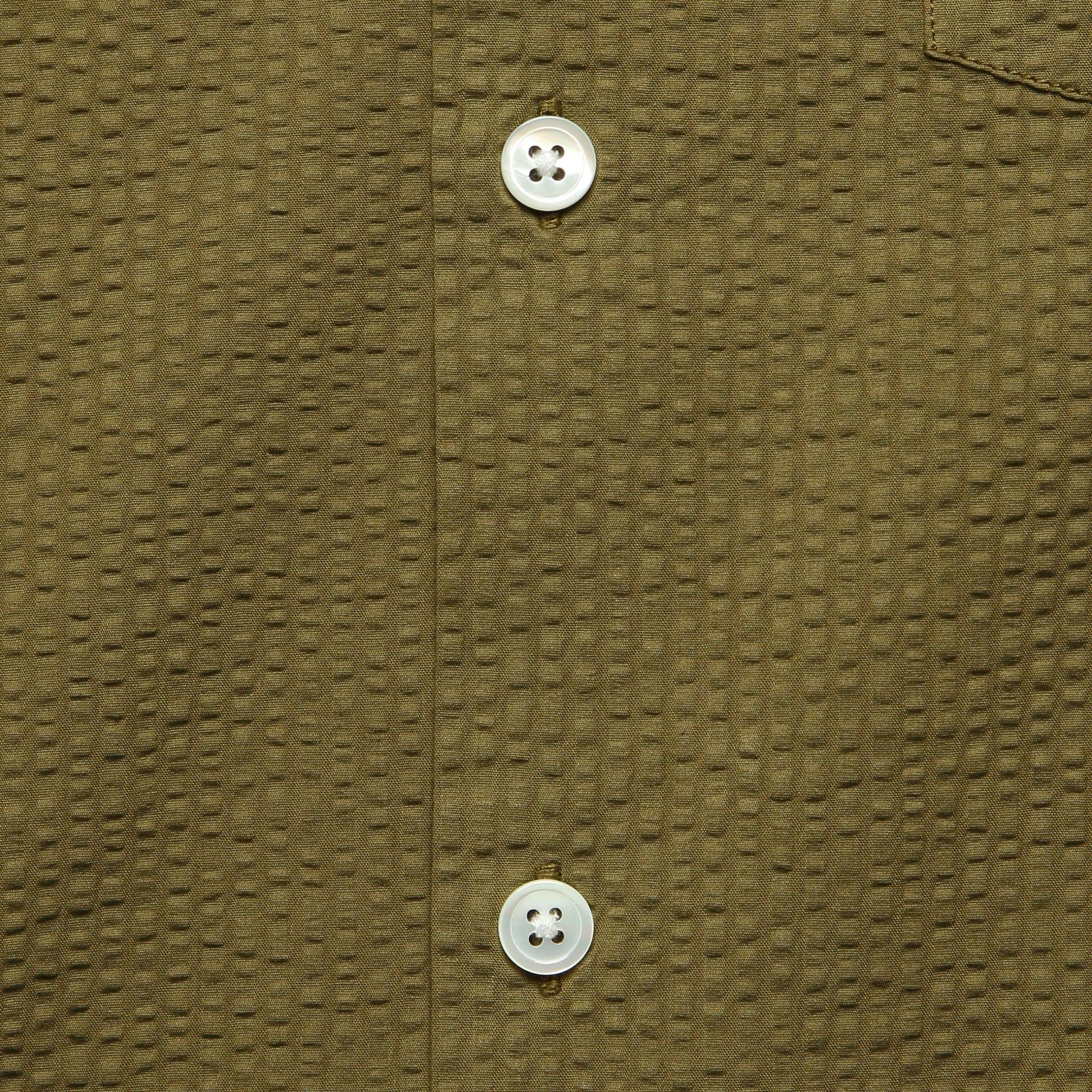 Seersucker Camp Shirt - Olive Product Image