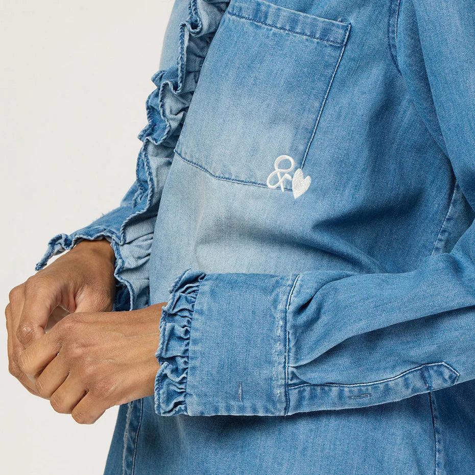 Kerri Rosenthal Molly Denim Shirt Product Image