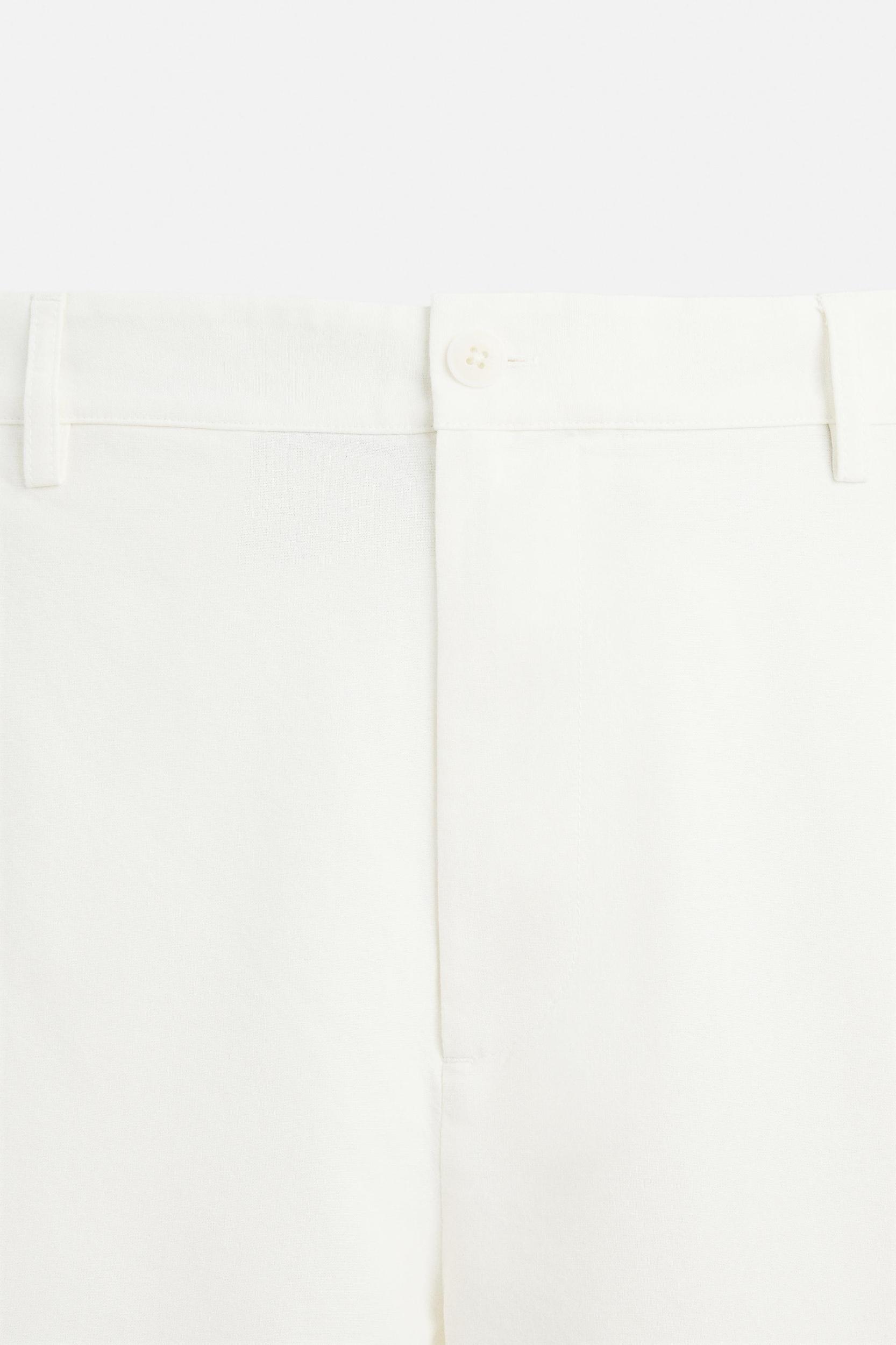 STRAIGHT FIT COTTON PANTS Product Image