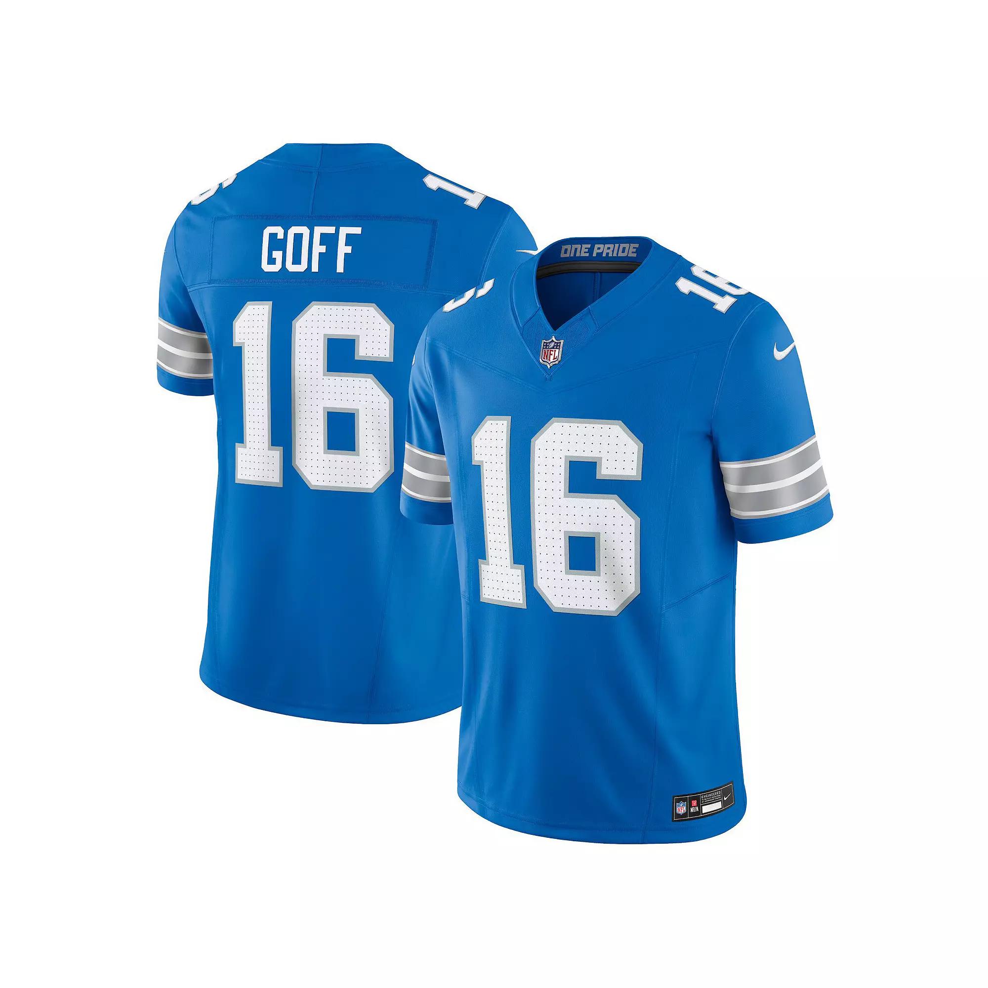 Men's Nike Jared Goff Blue Detroit Lions Vapor F.U.S.E. Limited Jersey, Size: Large Product Image