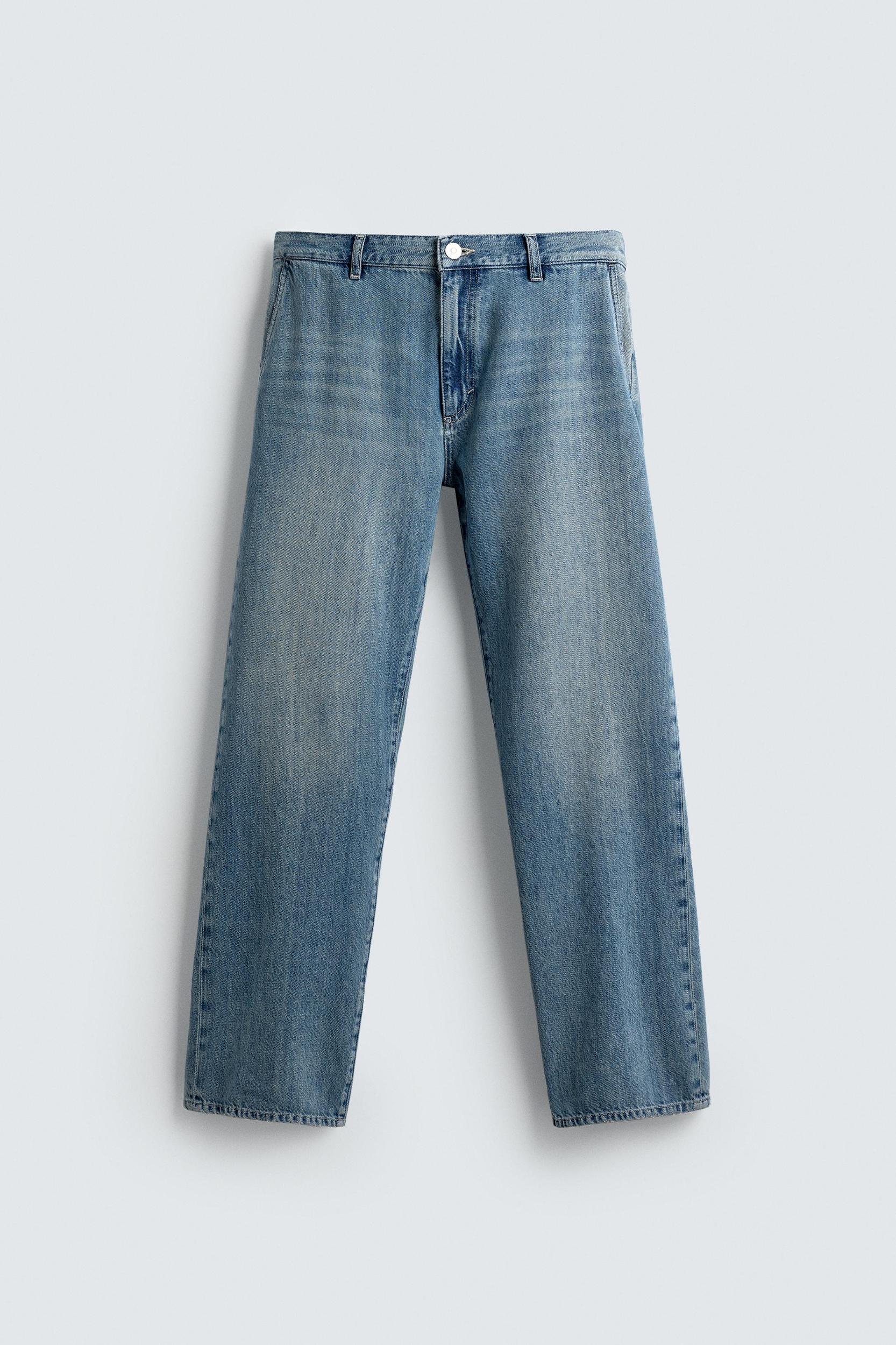 STRAIGHT FIT DENIM CHINO PANTS Product Image