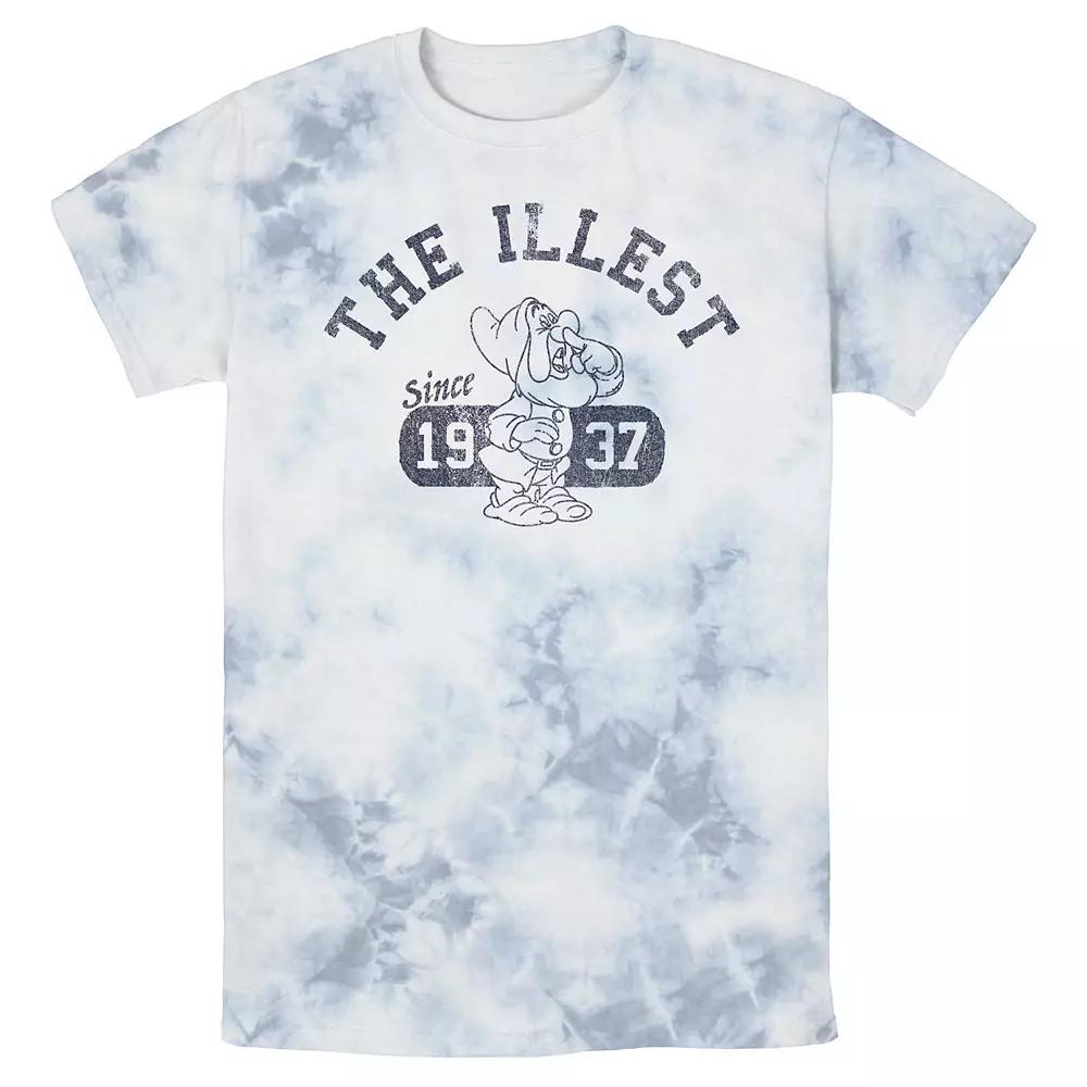Men's Disney Snow White Sneezy Illest Vintage Bomabrd Wash Tee,  Product Image