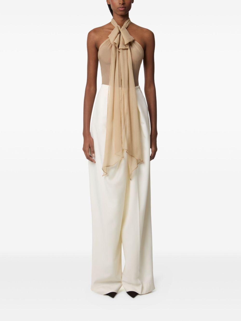 draped wool trousers Product Image