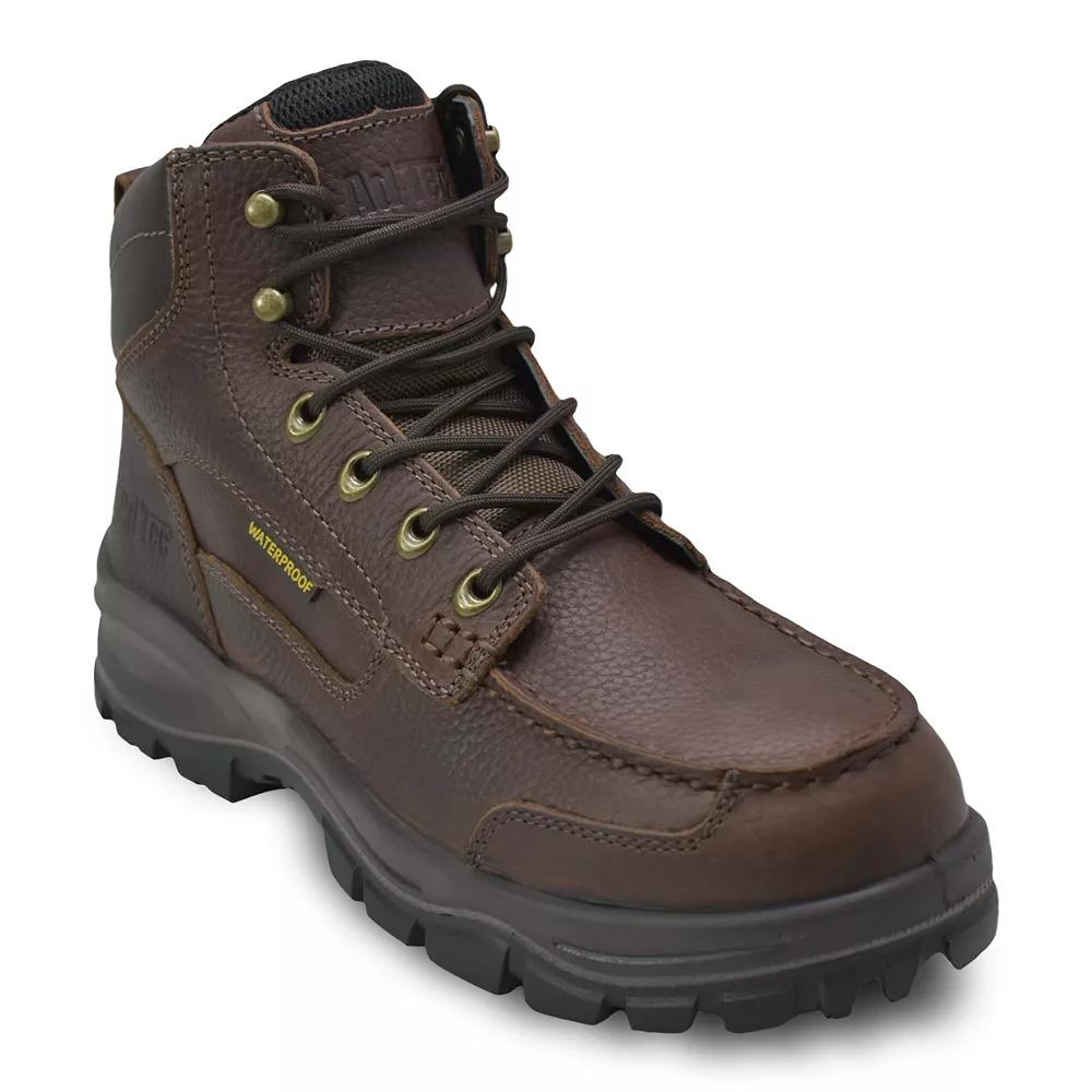 AdTec Men's Tumbled Leather Waterproof Work Boots,  Product Image