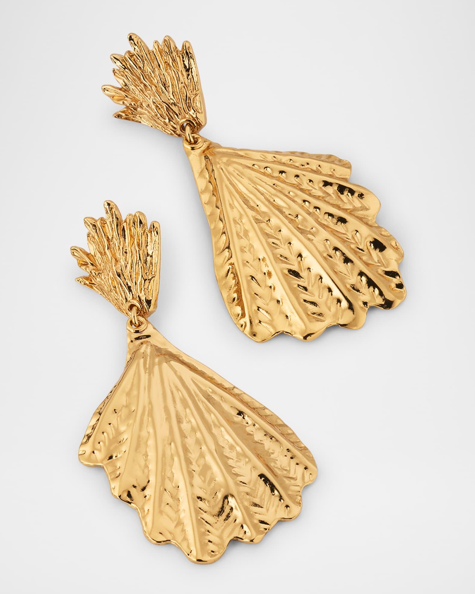 Double Shell Drop Earrings Product Image