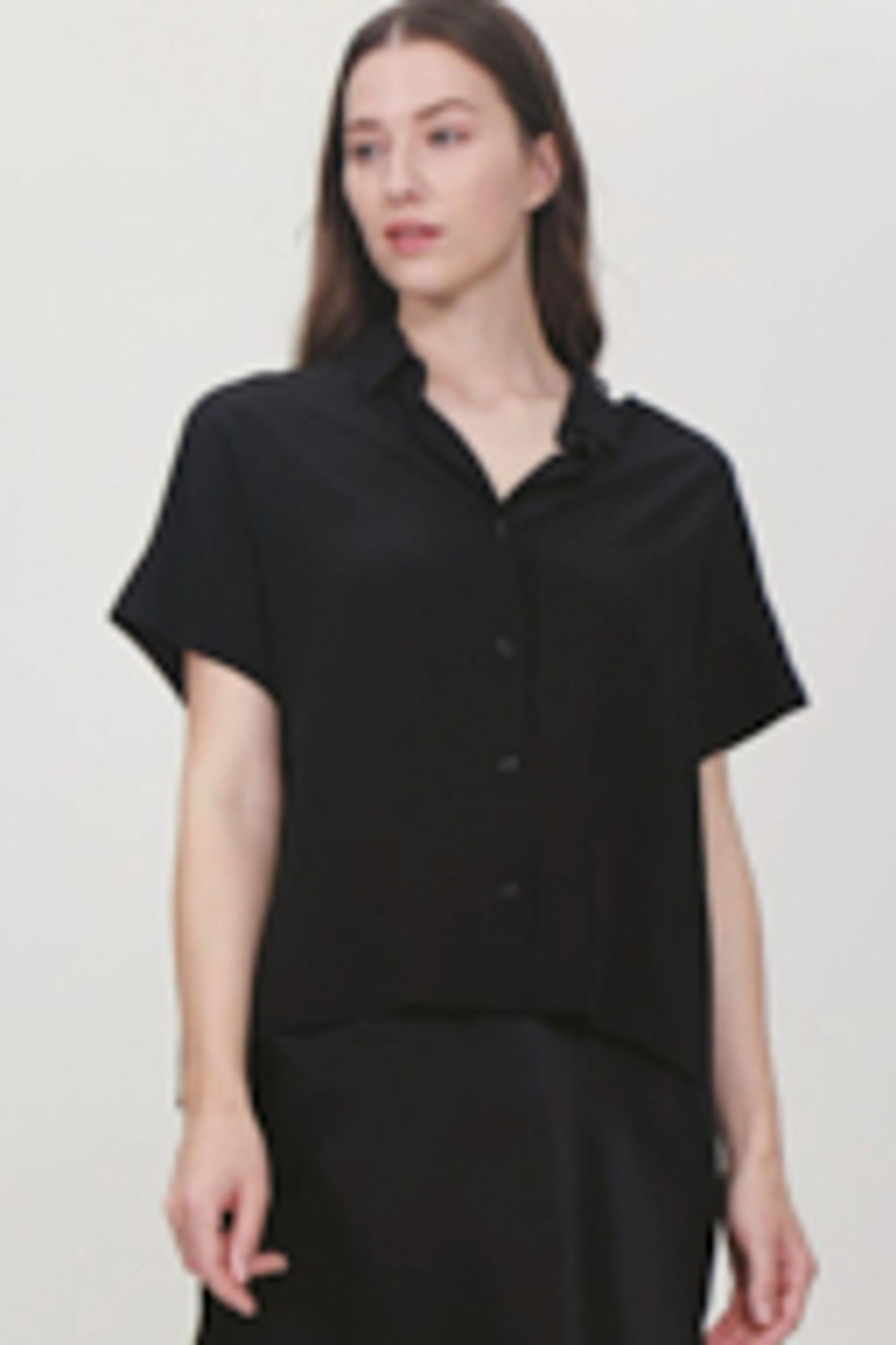 Casual Short Sleeves Loose Silk T-Shirt Product Image