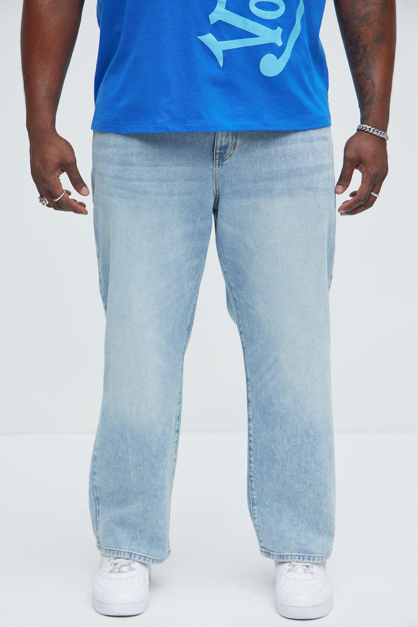 Bellevue Straight Jeans - Light Blue Wash Product Image