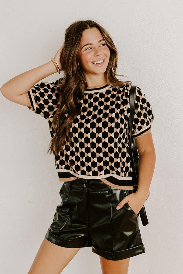 First Class Cutie Knit Sweater Top Product Image