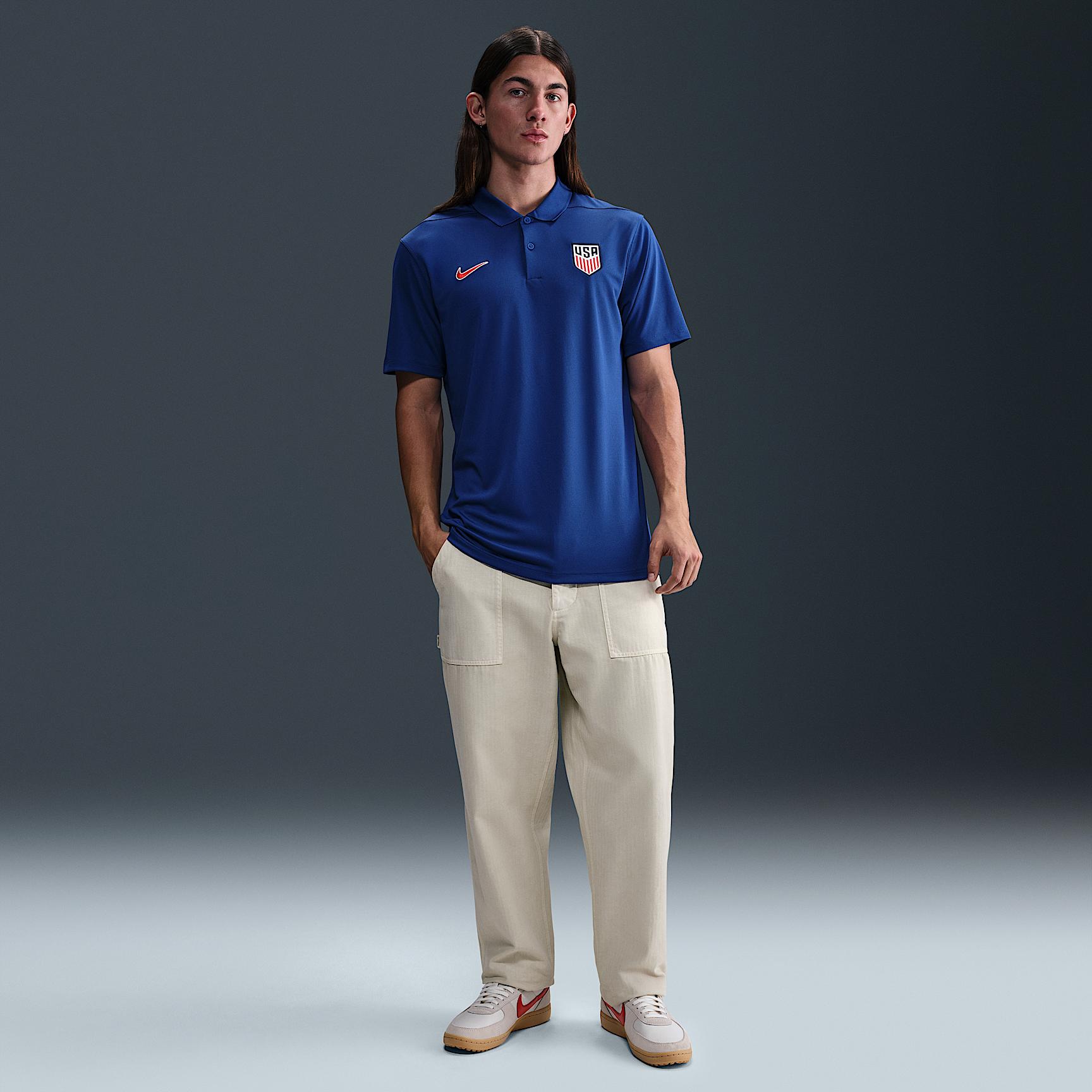 USMNT Victory Nike Mens Dri-FIT Soccer Polo | HF4711-495 Product Image