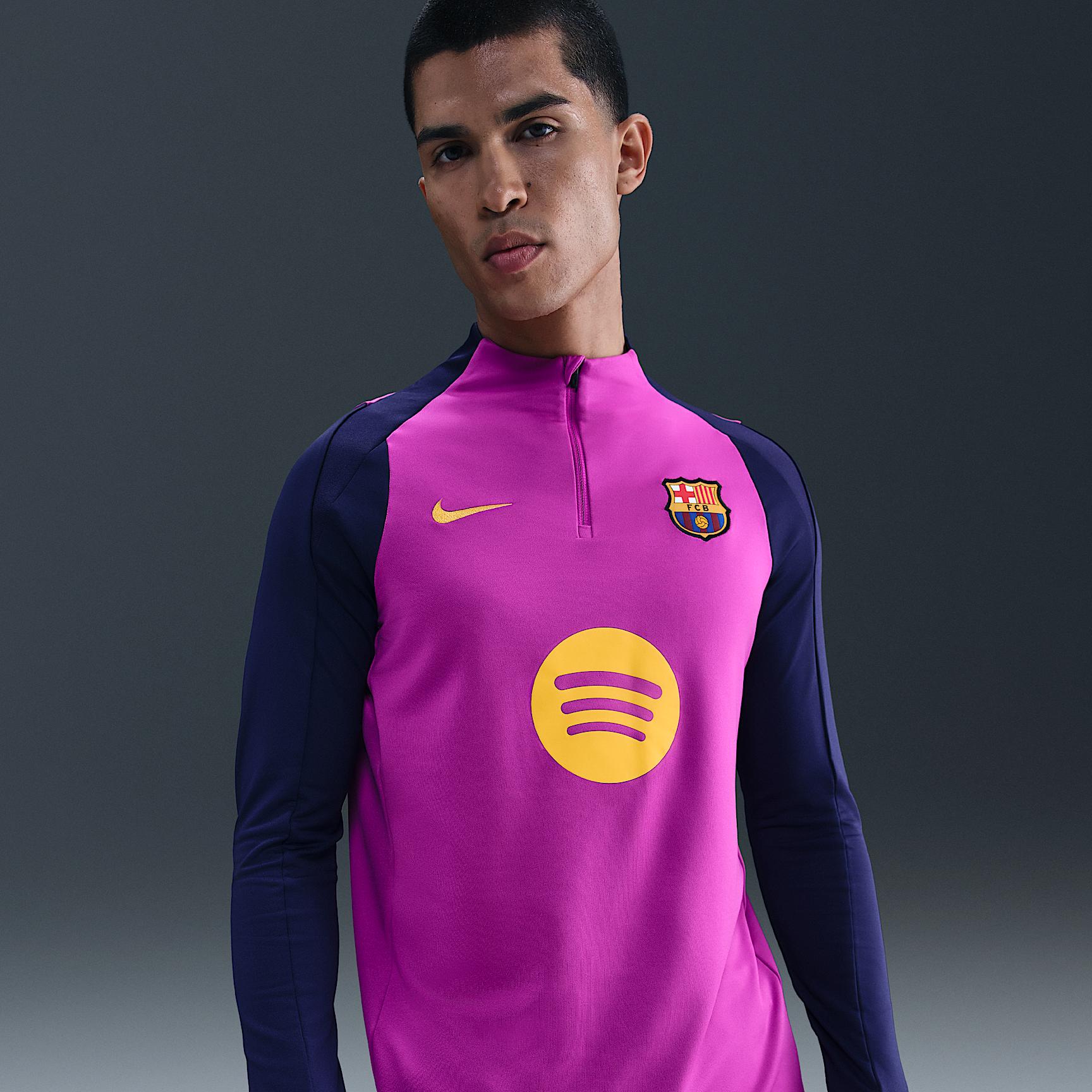 FC Barcelona Strike Nike Mens Dri-FIT Soccer Drill Top | HJ7774-552 Product Image