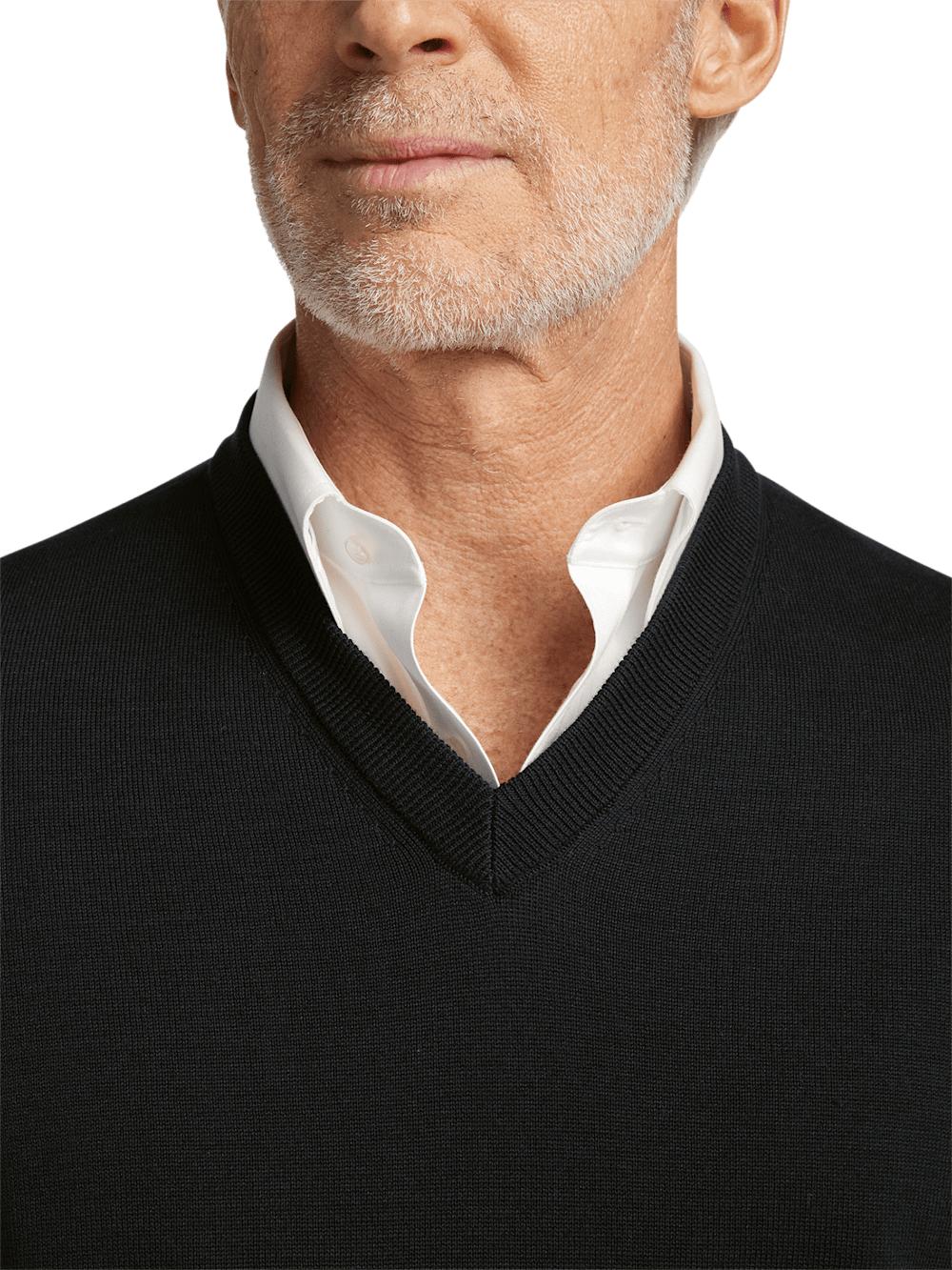 Supima Cotton Vest - Black Product Image