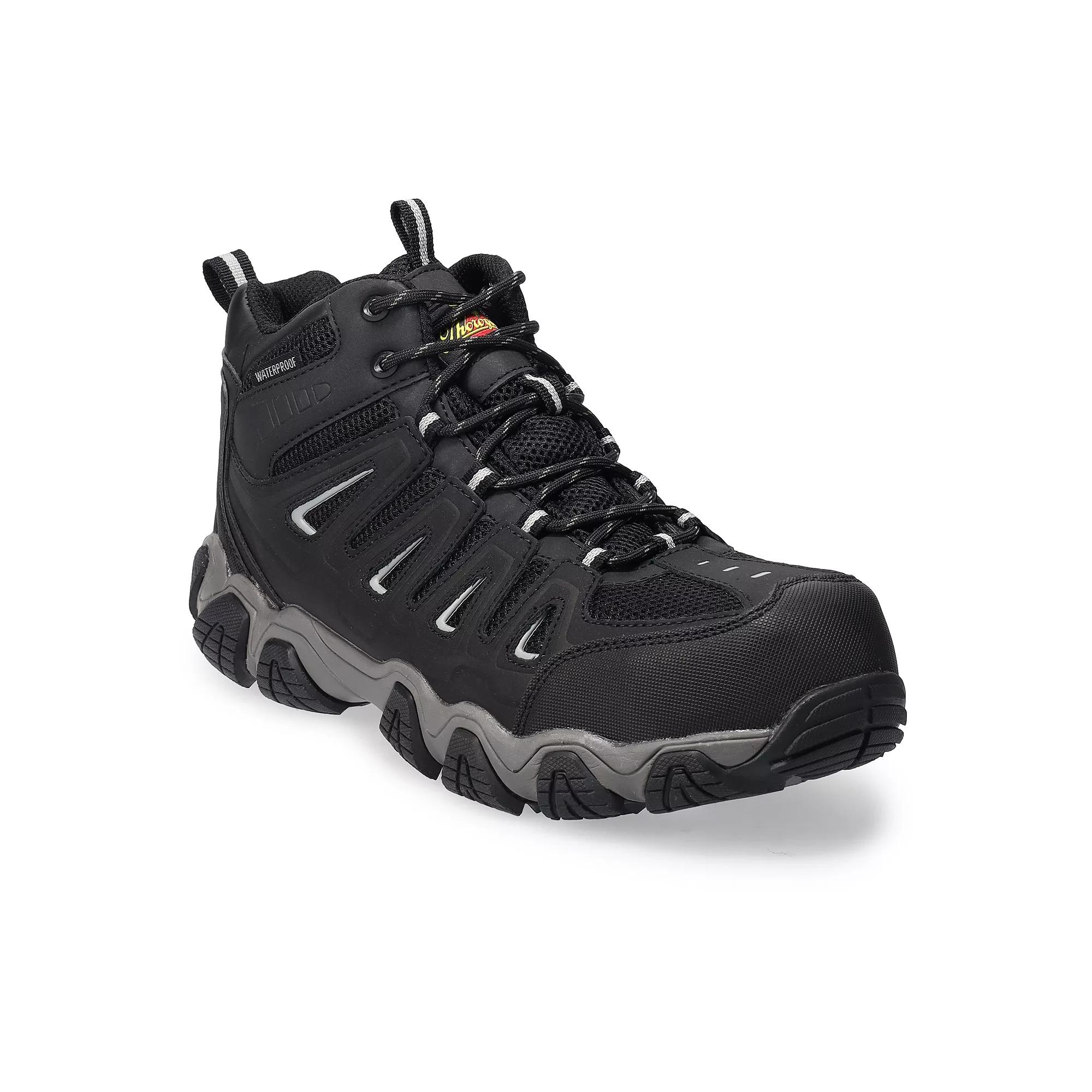 Thorogood Crosstrex Men's Mid-Cut Waterproof Composite-Toe Work Shoes, Size: 15, Black Product Image