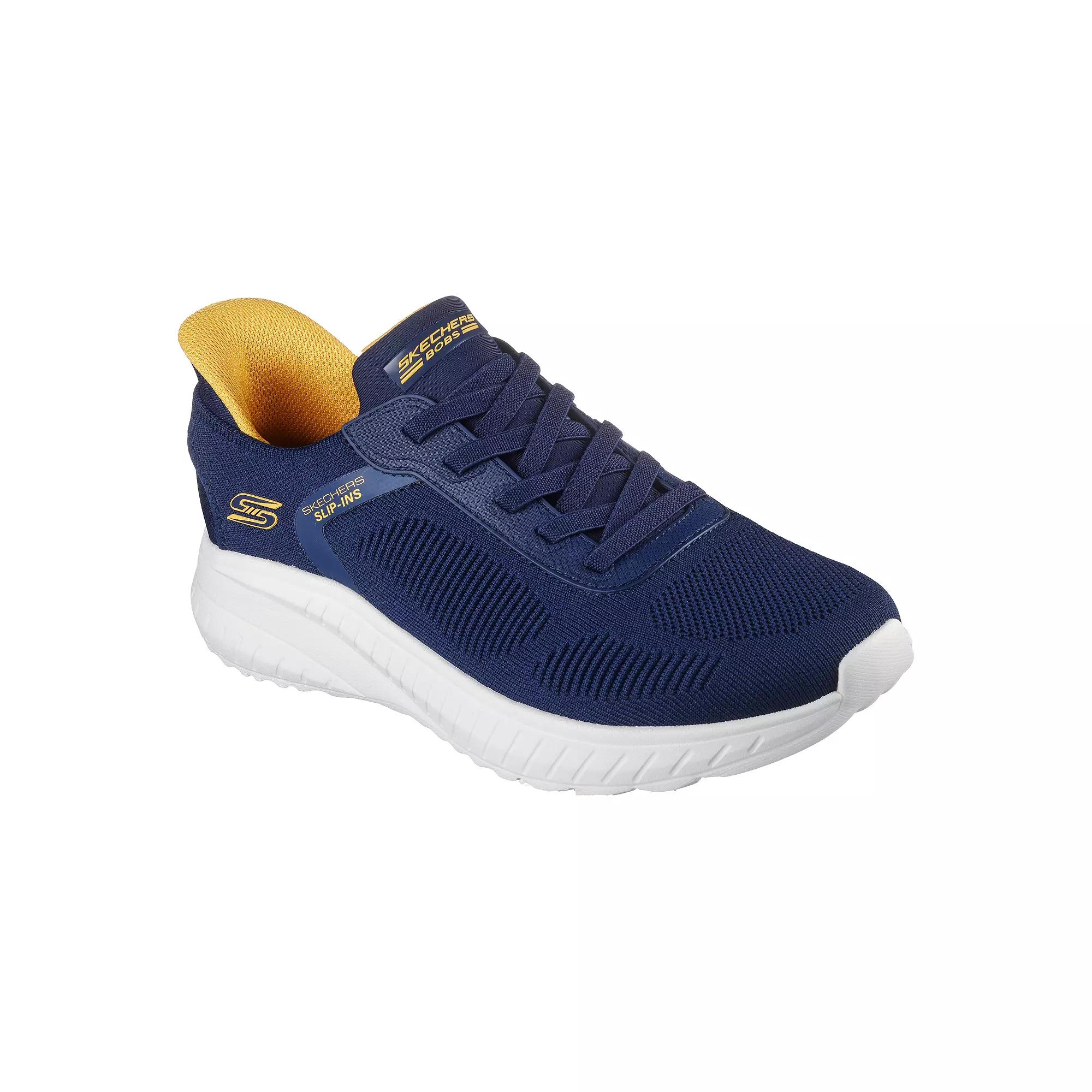 BOBS by Skechers Hands Free Slip-ins® Bobs Sport™ Squad Chaos Solid Step Men's Shoes, Size: 11.5, Blue Product Image