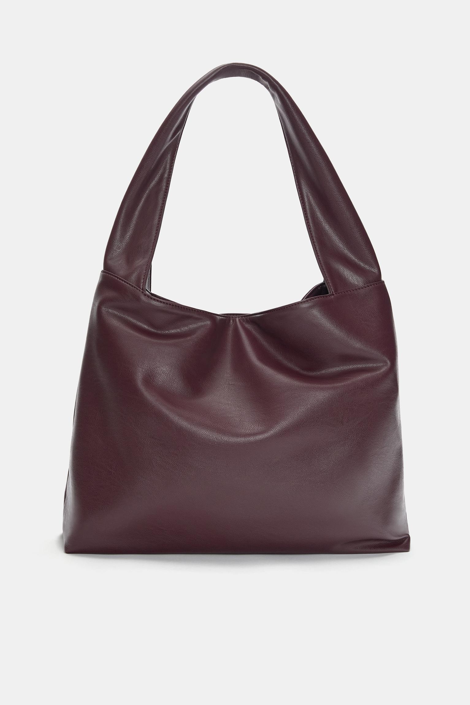 Faux leather shopper bag Product Image