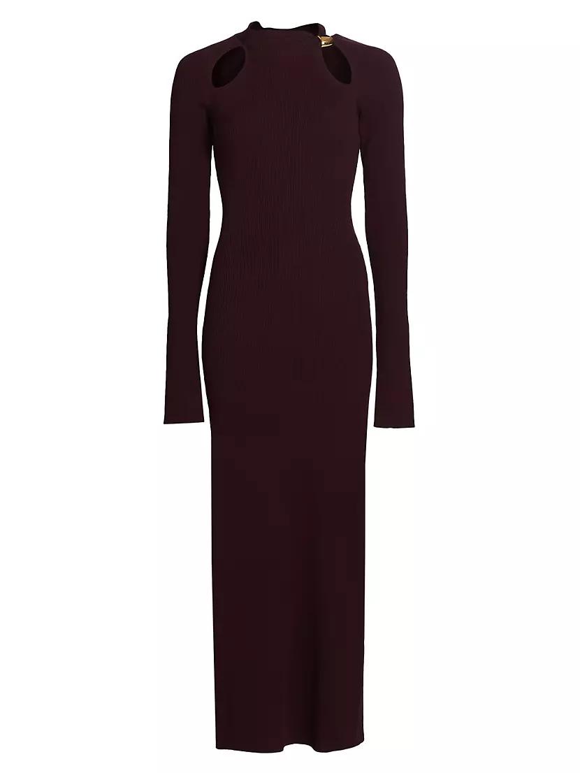 Womens Ellie Rib-Knit Maxi Dress Product Image