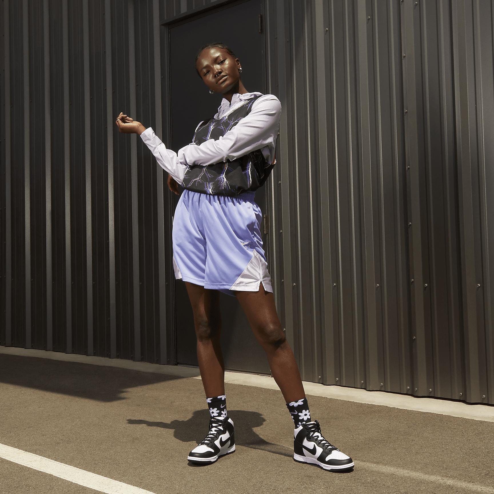 Nike Womens Nike Dunk High - Womens Shoes White/Black Product Image