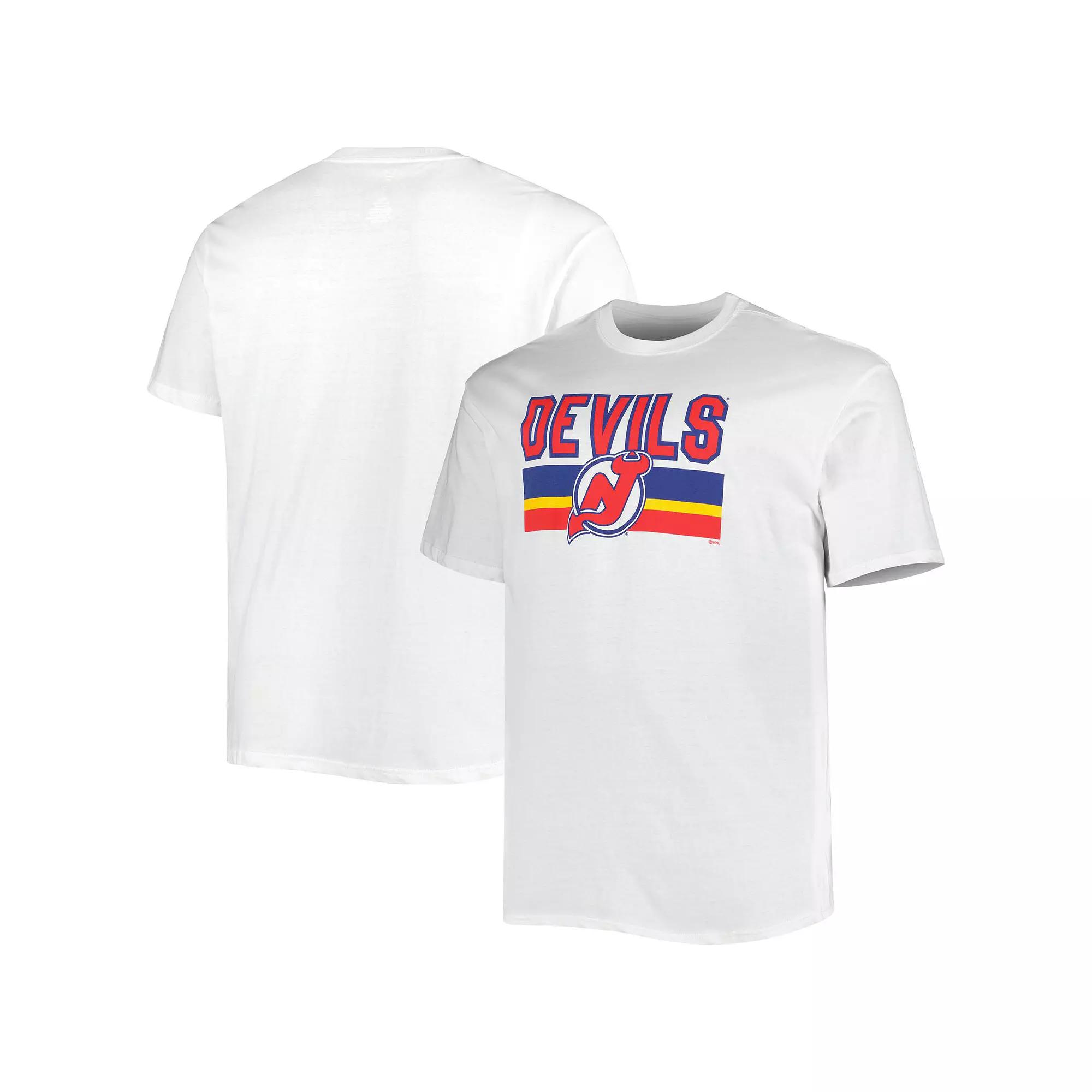 Men's Fanatics Branded White New Jersey Devils Big & Tall Special Edition 2.0 T-Shirt, Size: 2XB, Nhl White Product Image