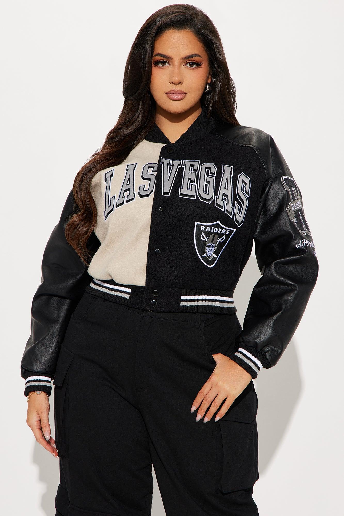 Touchdown Raiders Bomber Jacket - Black Female Product Image