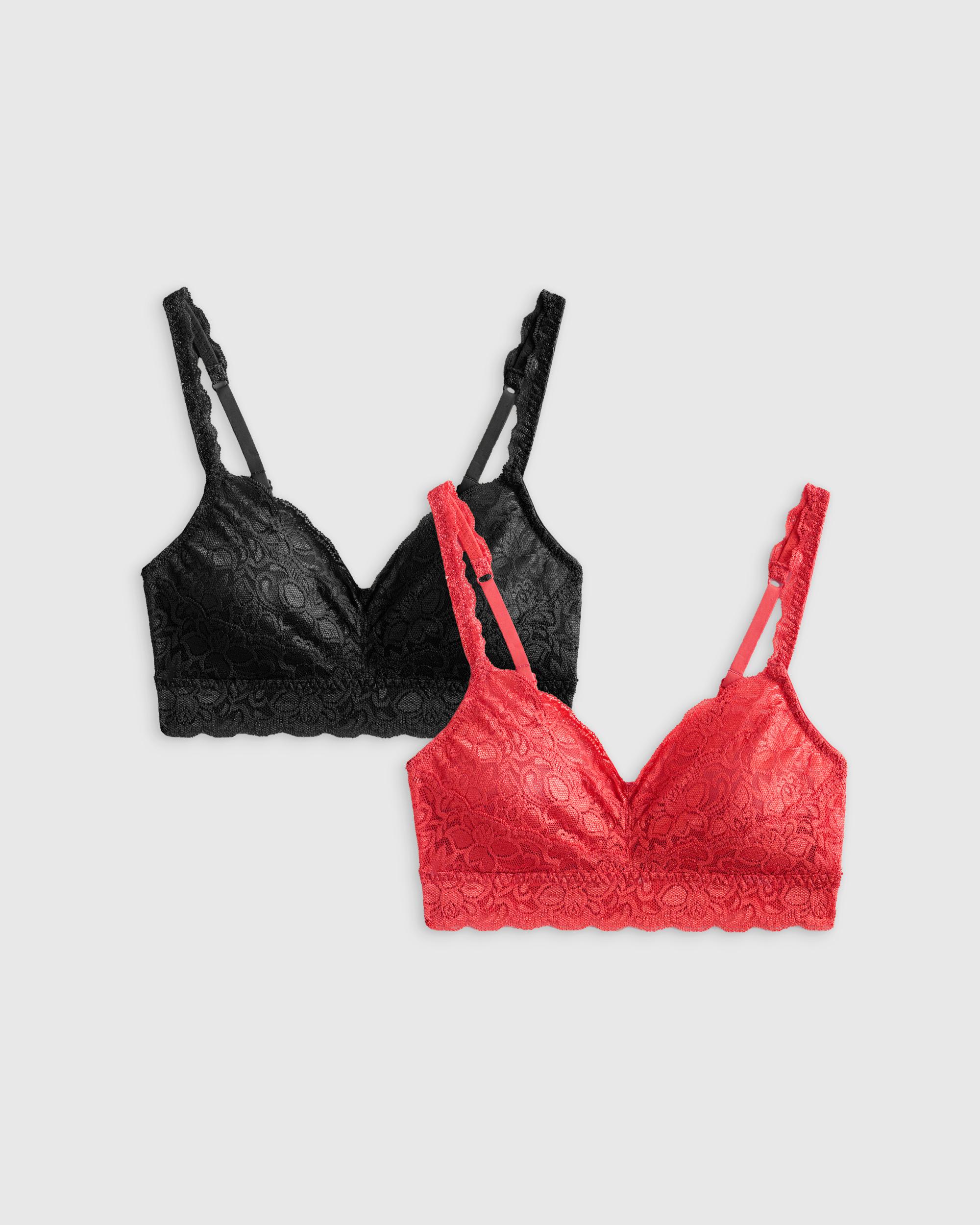 Quince | Women's Stretch Lace Sweetheart Bralette Size XS, Nylon/Spandex Product Image