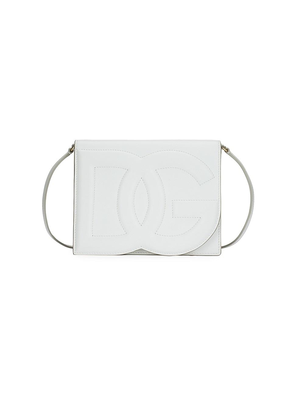 DG Logo Flap Leather Shoulder Bag Product Image