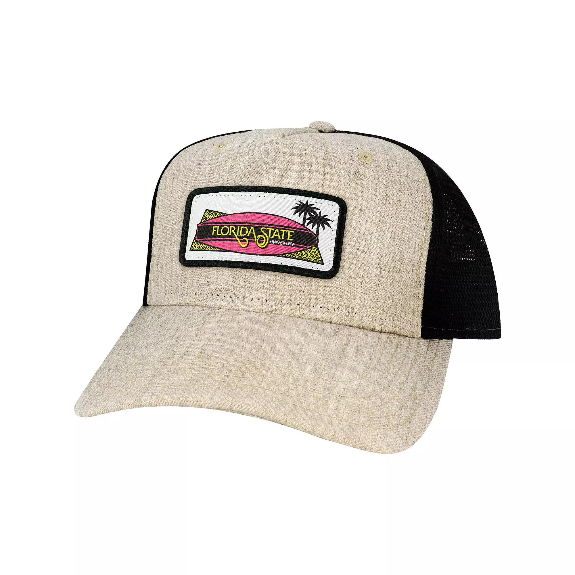 Men's League Collegiate Wear Tan Florida State Seminoles Beach Club Roadie Trucker Snapback Adjustable Hat, Team Product Image