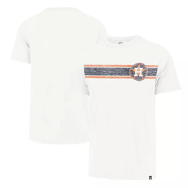 Men's '47 Cream Houston Astros Wavelength Bond Franklin T-Shirt,  Product Image